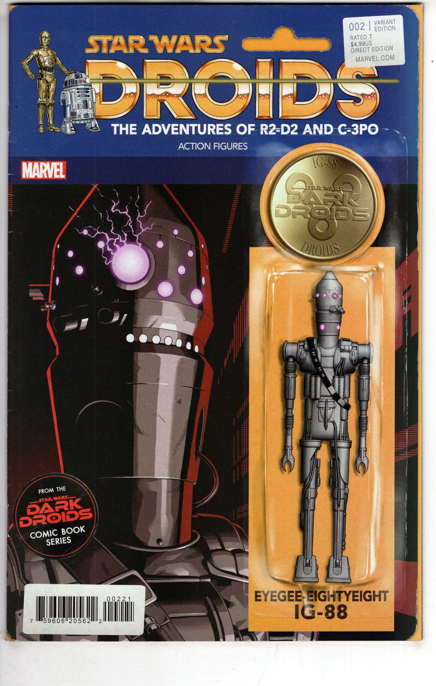 MARVEL PRH Comics STAR WARS DARK DROIDS #2 CHRISTOPHER ACTION FIGURE VAR