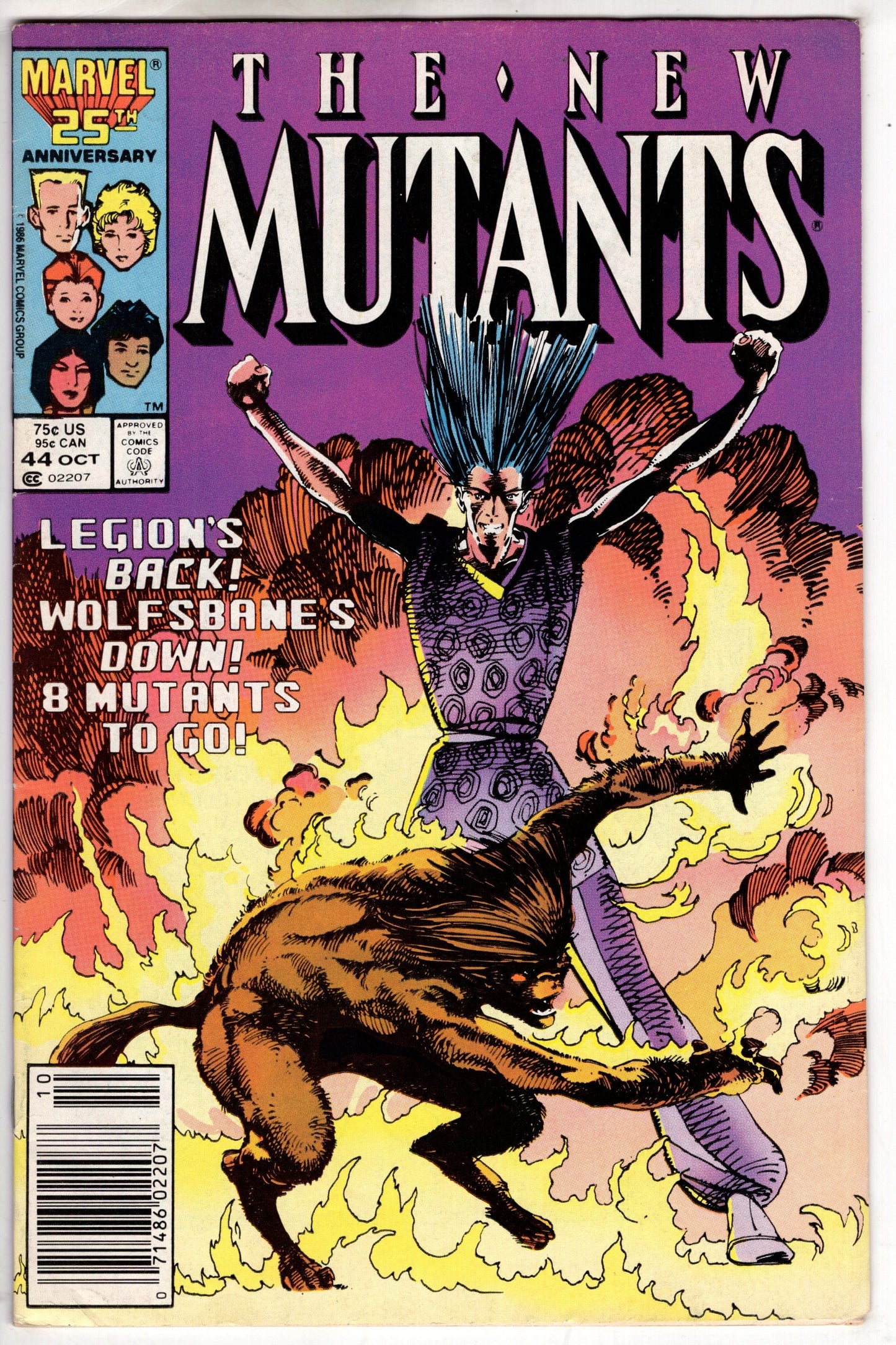 MARVEL PRH Comics The New Mutants (1983 series) #44 [Direct]