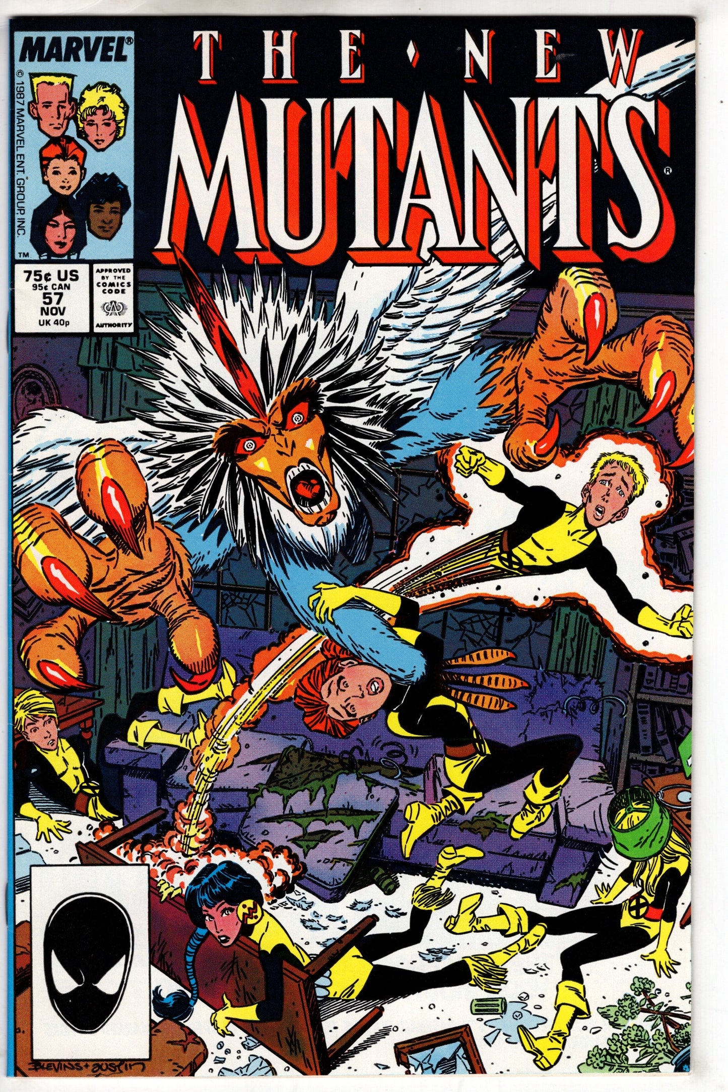 MARVEL PRH Comics The New Mutants (1983 series) #57 [Direct]