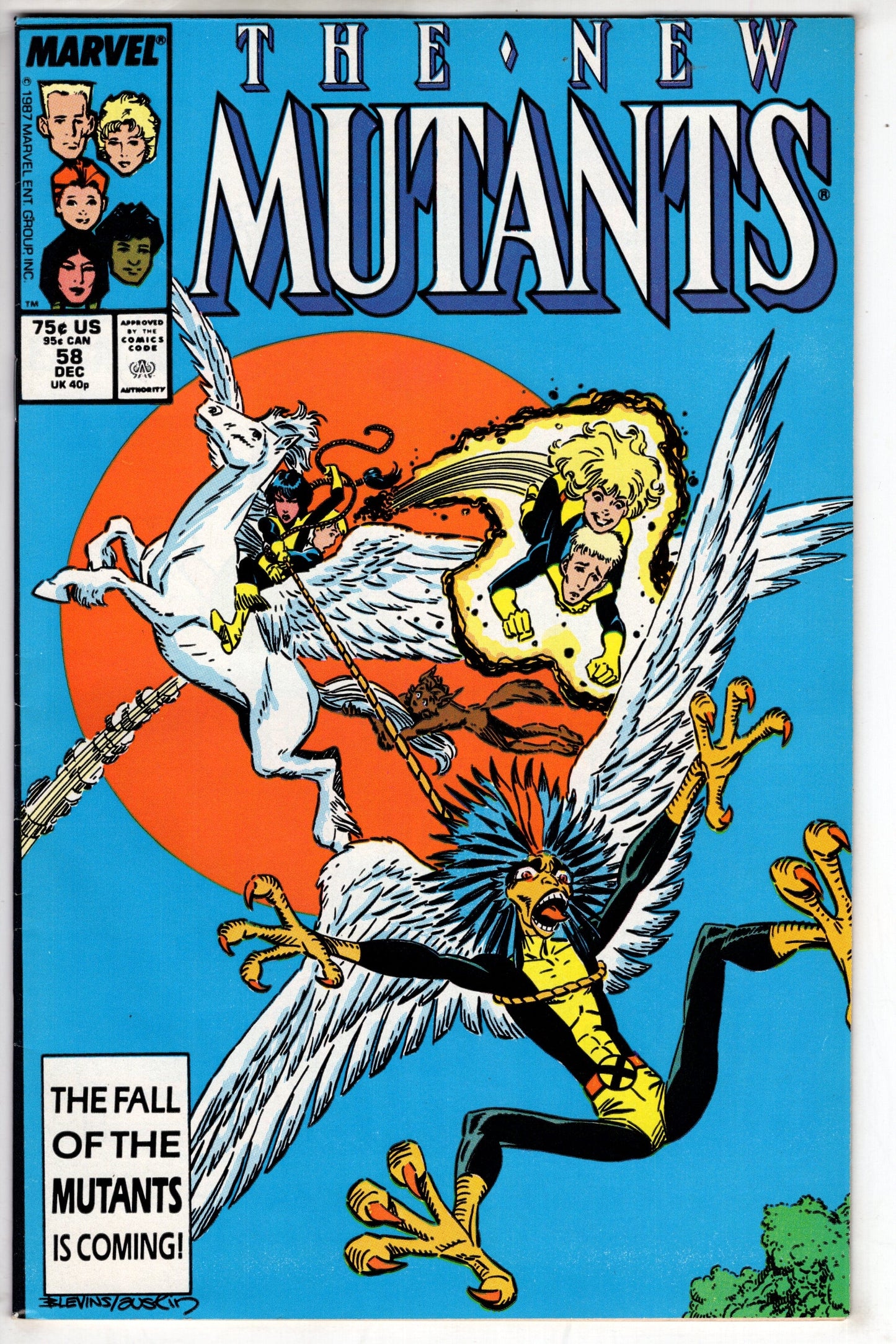 MARVEL PRH Comics The New Mutants (1983 series) #58 [Direct]