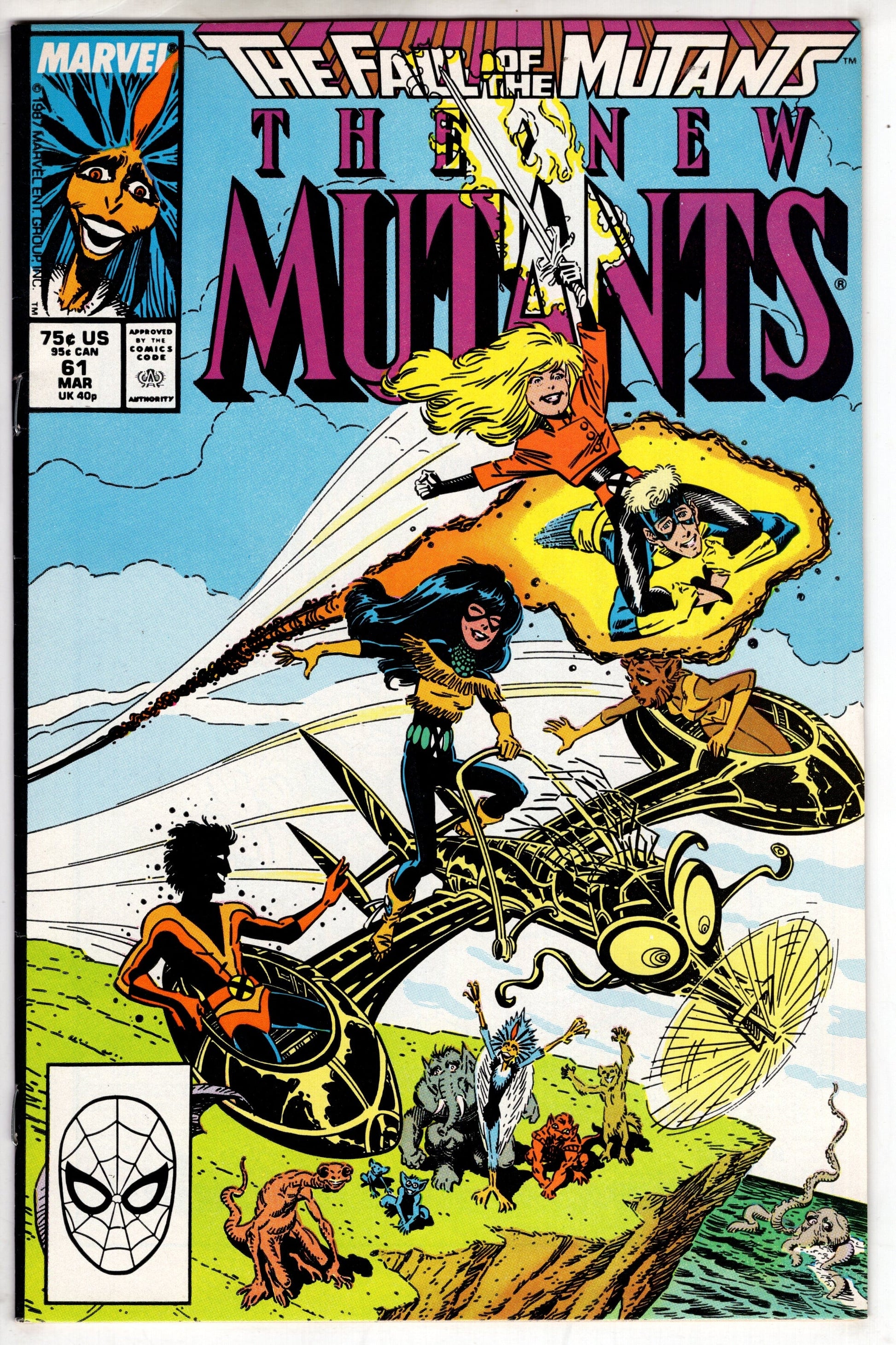 MARVEL PRH Comics The New Mutants (1983 series) #61 [Direct]