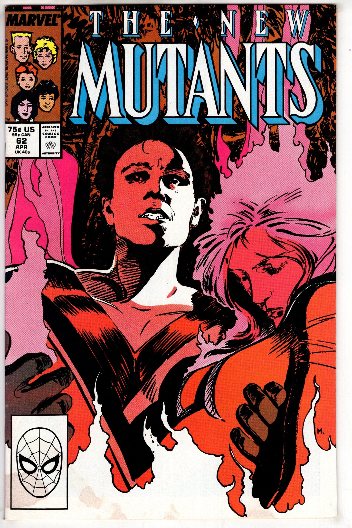 MARVEL PRH Comics The New Mutants (1983 series) #62 [Direct]