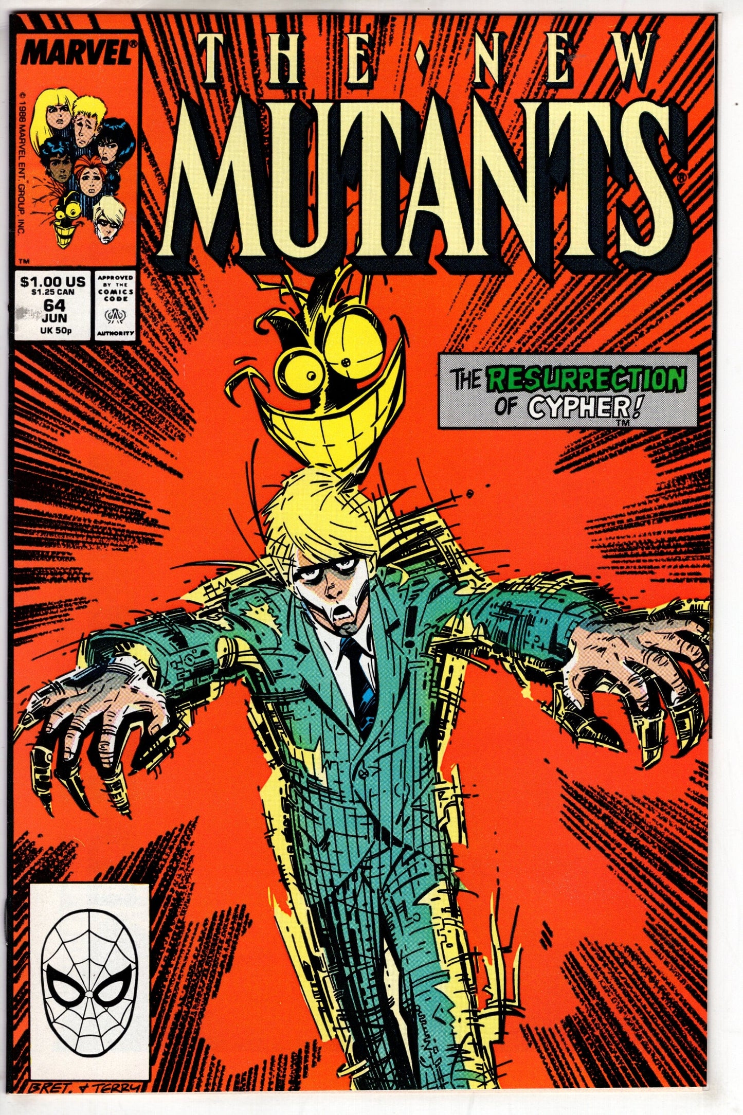 MARVEL PRH Comics The New Mutants (1983 series) #64 [Direct]