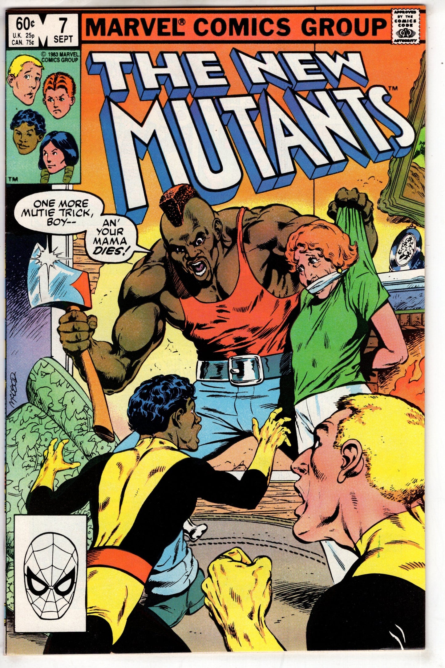 MARVEL PRH Comics The New Mutants (1983 series) #7 [Direct]