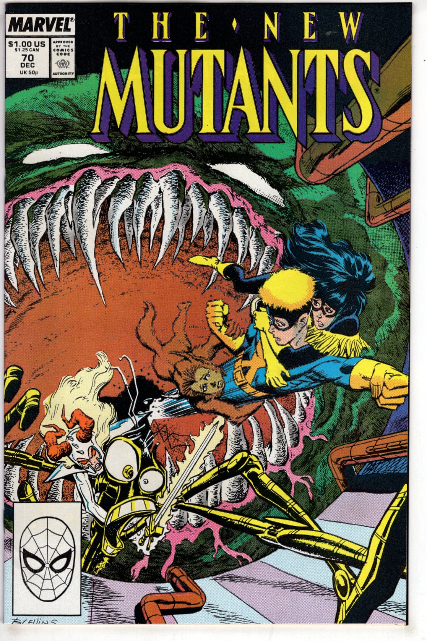 MARVEL PRH Comics The New Mutants (1983 series) #70 [Direct]