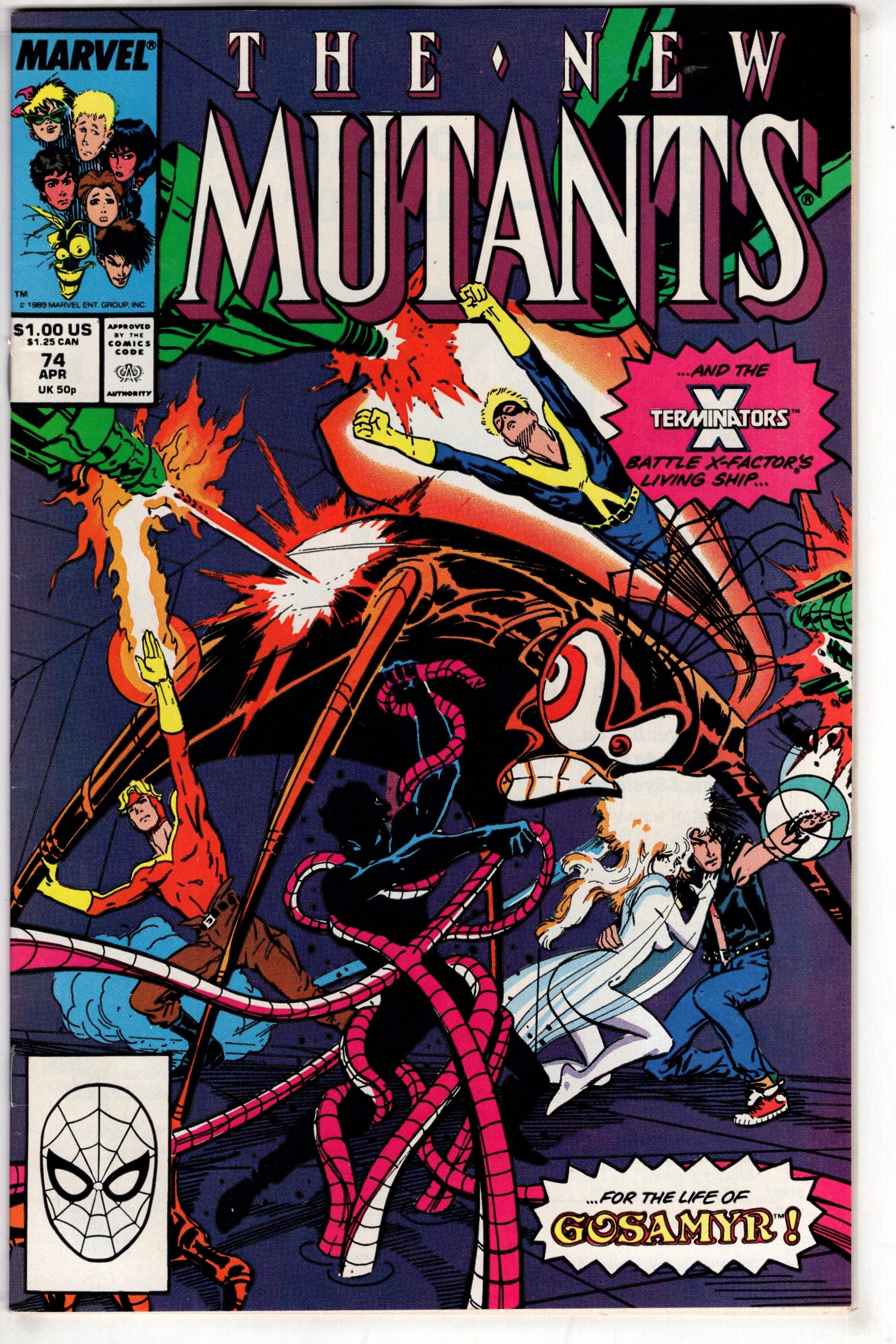 MARVEL PRH Comics The New Mutants (1983 series) #74 [Direct]