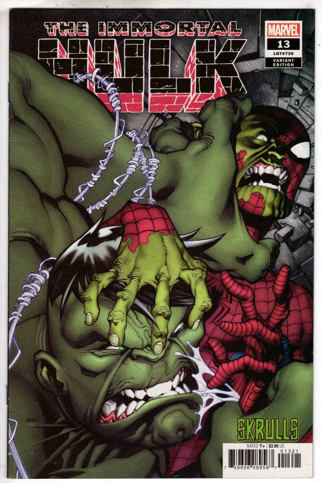 MARVEL PRH marvel IMMORTAL HULK #13 STEVENS SKRULLS VAR [VF\NM]