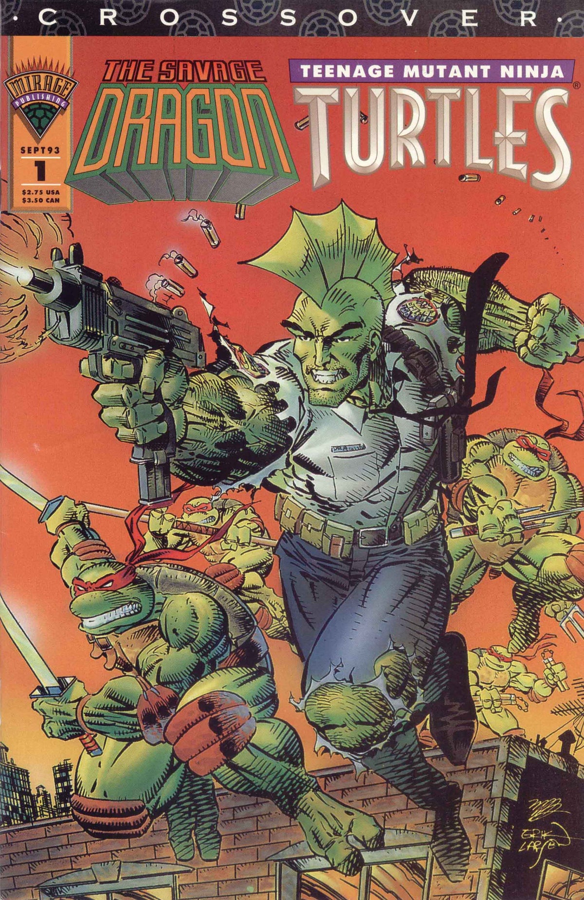 Mirage COMIC BOOK Savage Dragon/Teenage Mutant Ninja Turtles Crossover #1 - CVR A (VF)