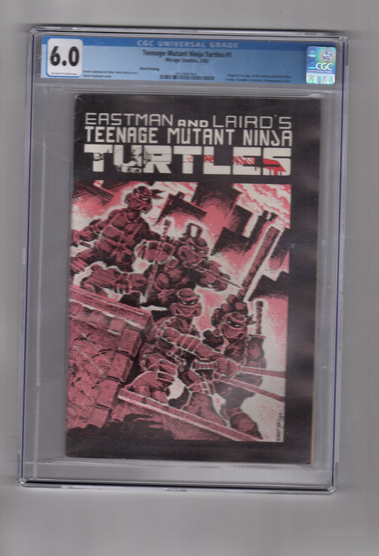 MIRAGE STUDIOS CGC Comic TEENAGE MUTANT NINJA TURTLES #1 3RD PRINT CGC 6.0