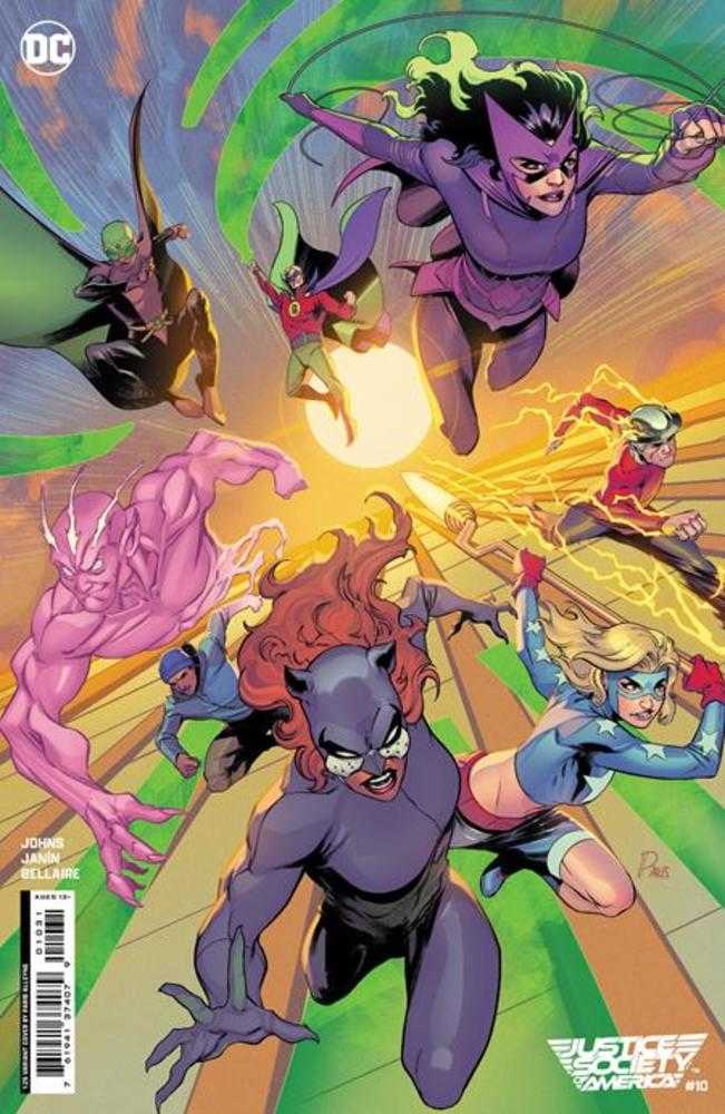 NEW THIS WEEK COMIC BOOK Justice Society Of America #10 (Of 12) Cover C 1 in 25 Paris Alleyne Card Stock Variant