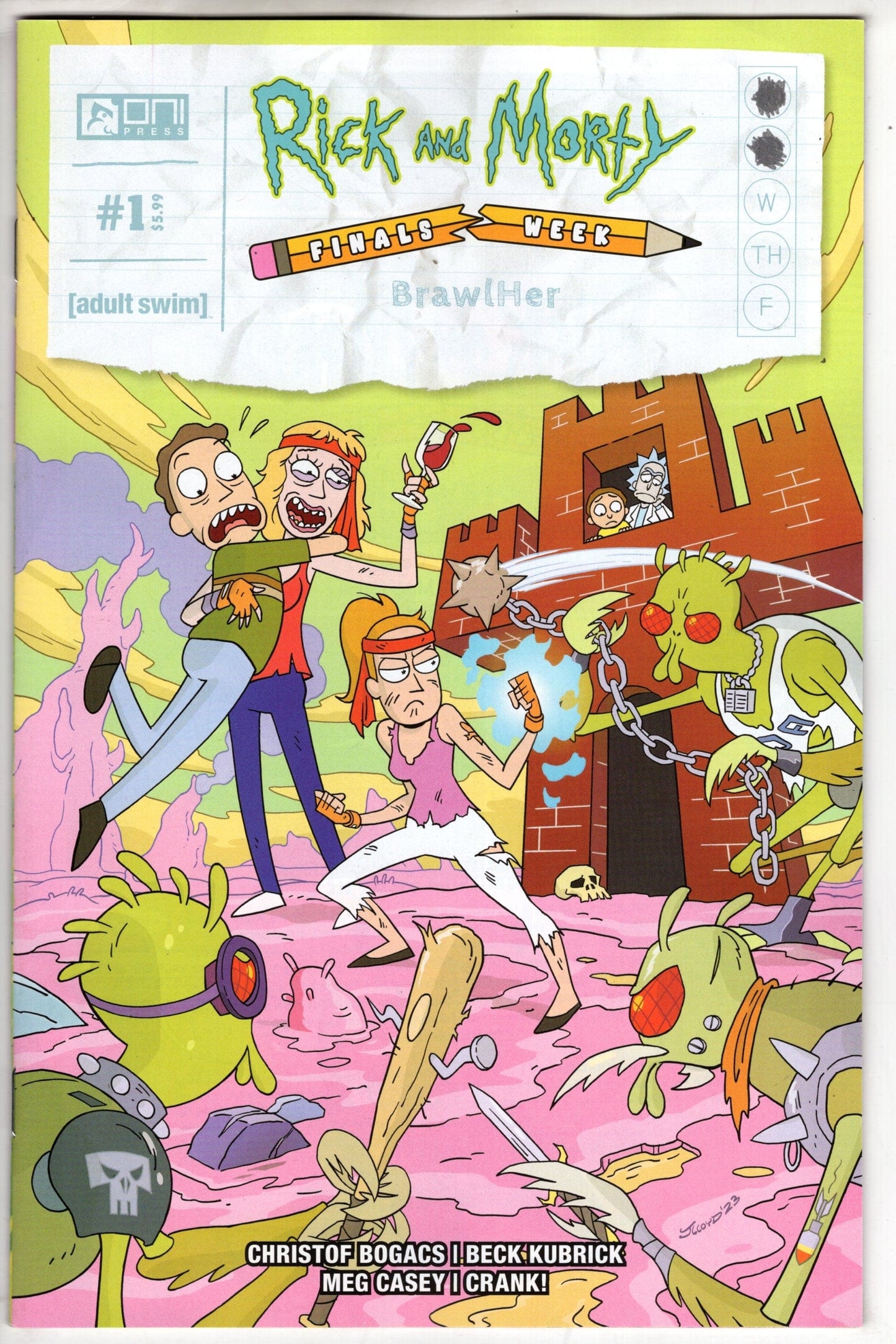 ONI PRESS INC. COMIC BOOK Rick And Morty Presents Finals Week Brawlher #1 (Of 5) Cover B James Lloyd Variant