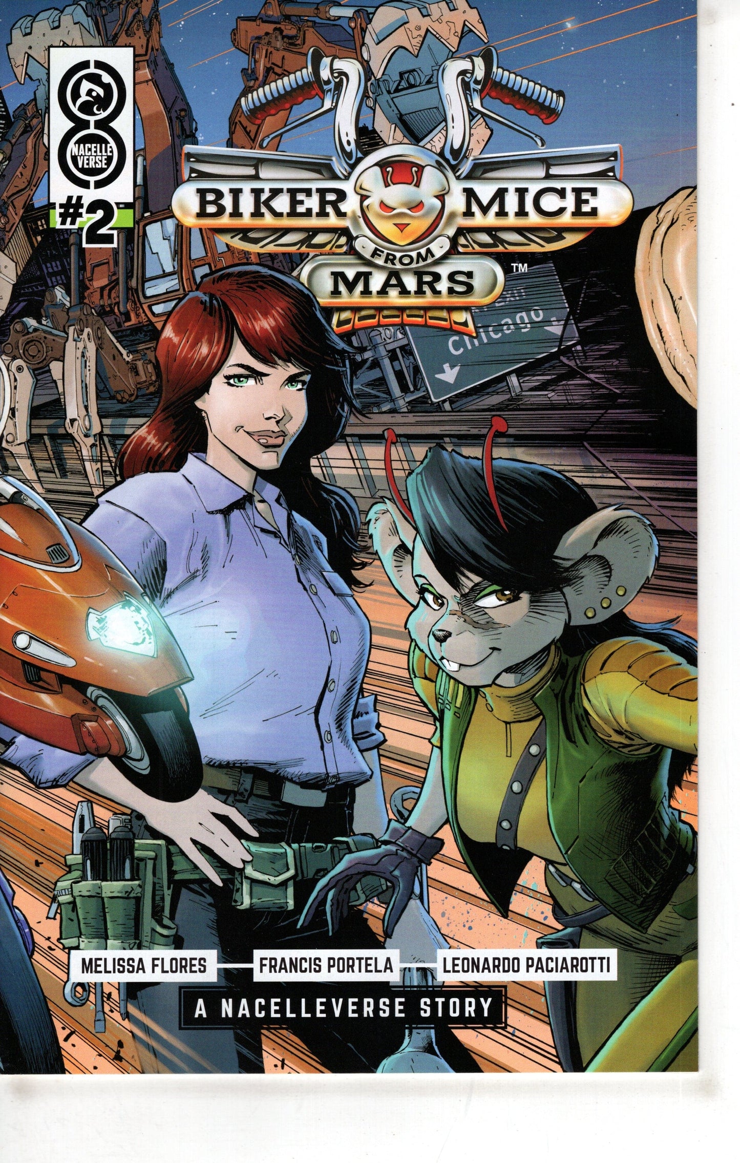 ONI PRESS INC. Comics Biker Mice From Mars #2 (Of 3) Cover A Dustin Weaver