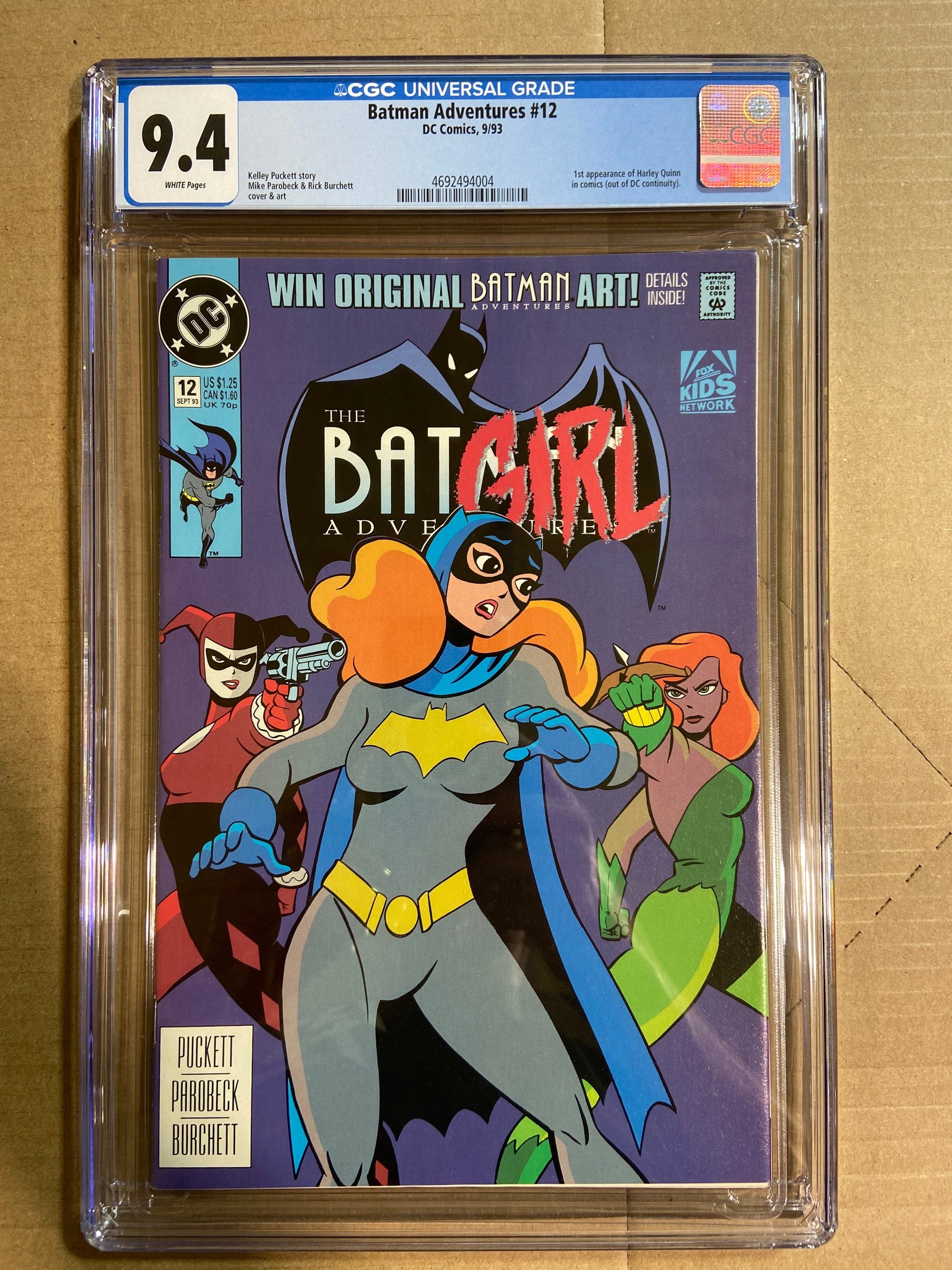 Packrat Comics CGC Comic BATMAN ADVENTURES #12 CGC 9.4