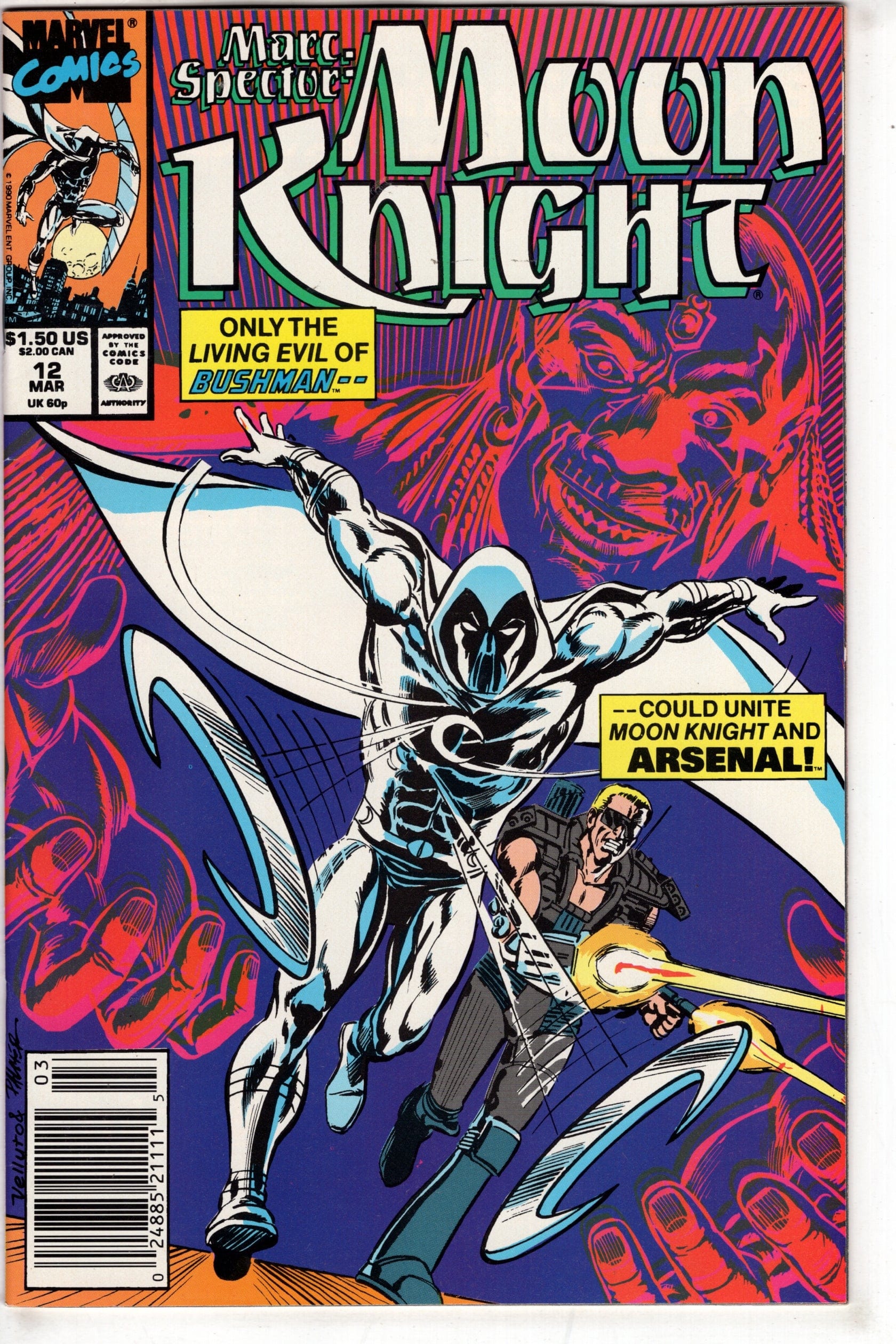Packrat Comics COMIC BOOK Marc Spector: Moon Knight (1989 series) #12