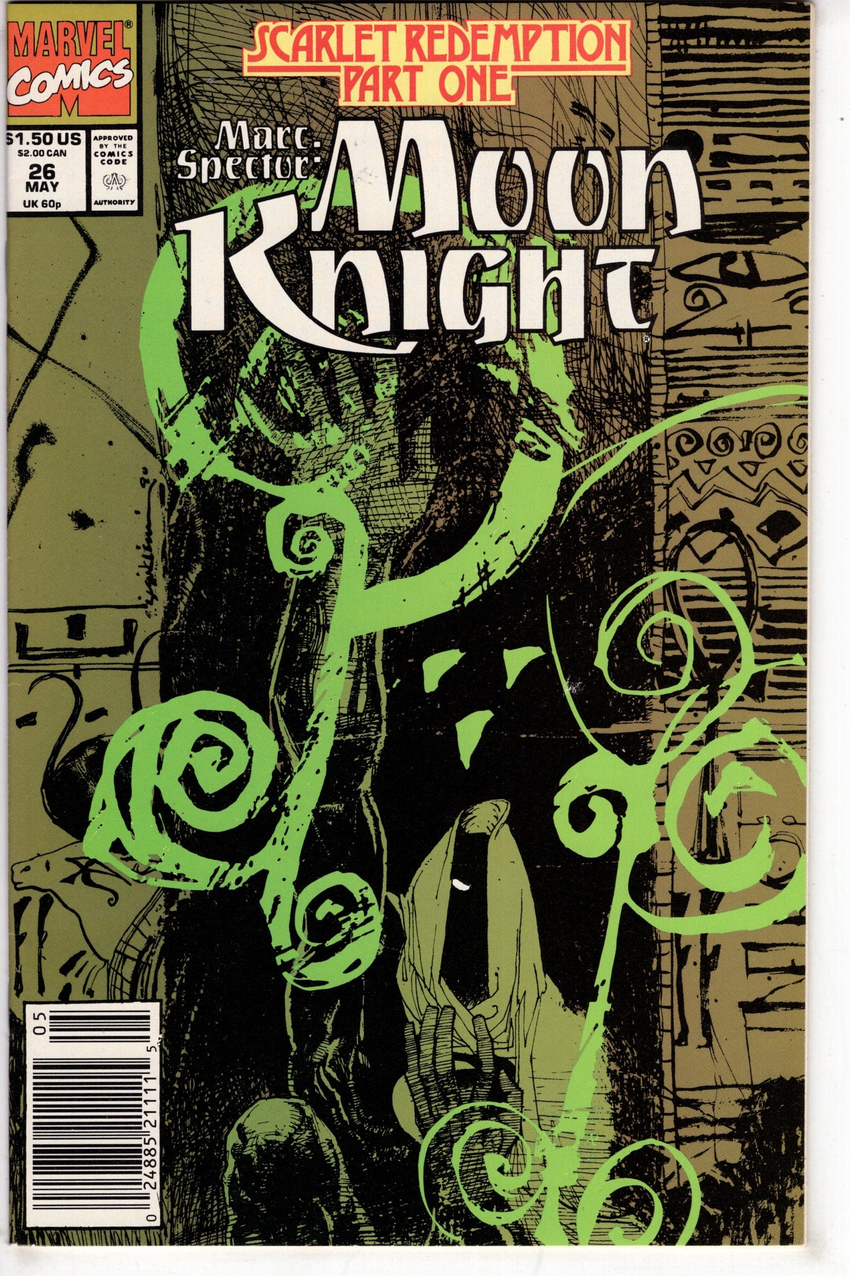 Packrat Comics COMIC BOOK Marc Spector: Moon Knight (1989 series) #26