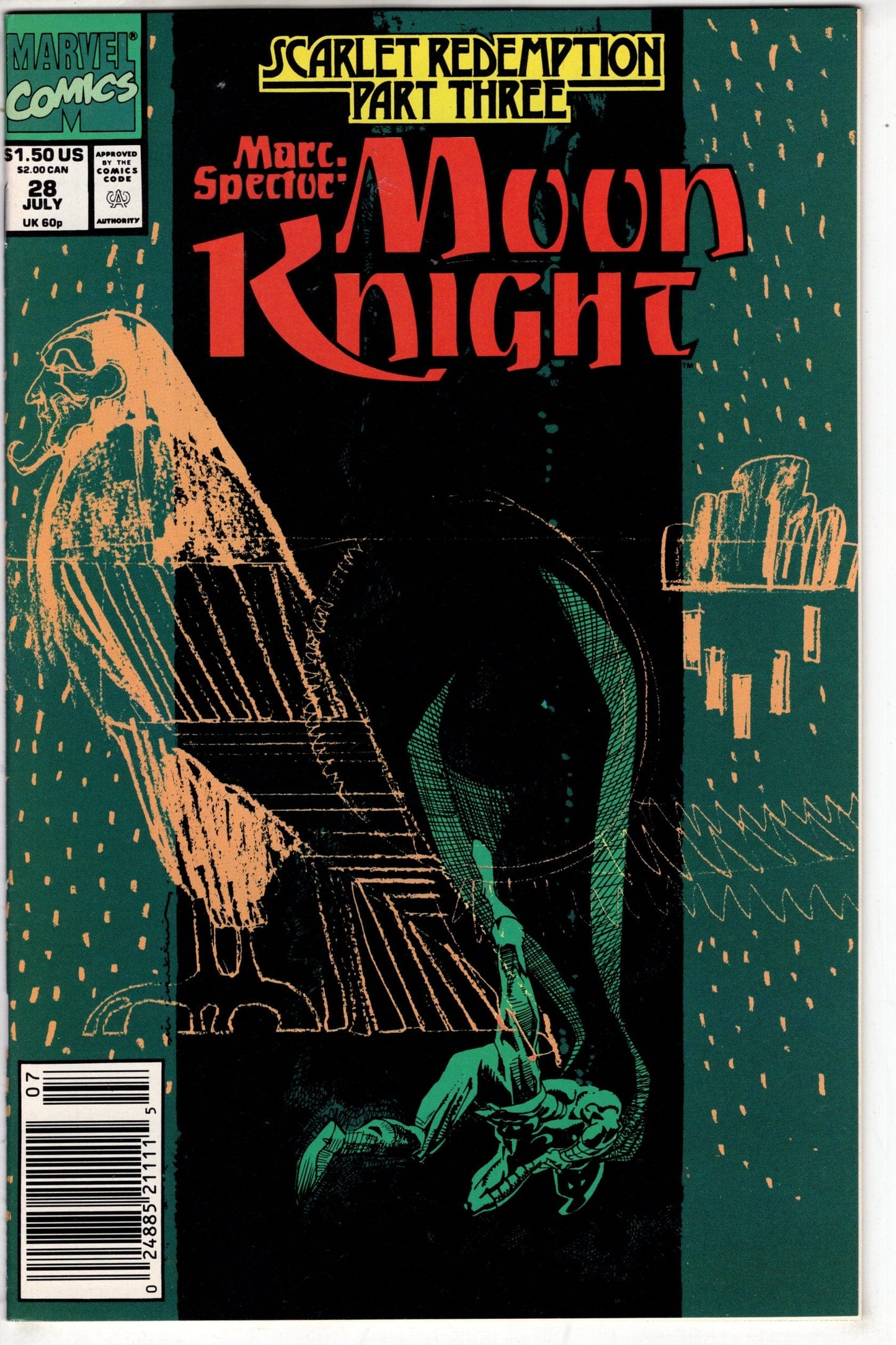 Packrat Comics COMIC BOOK Marc Spector: Moon Knight (1989 series) #28