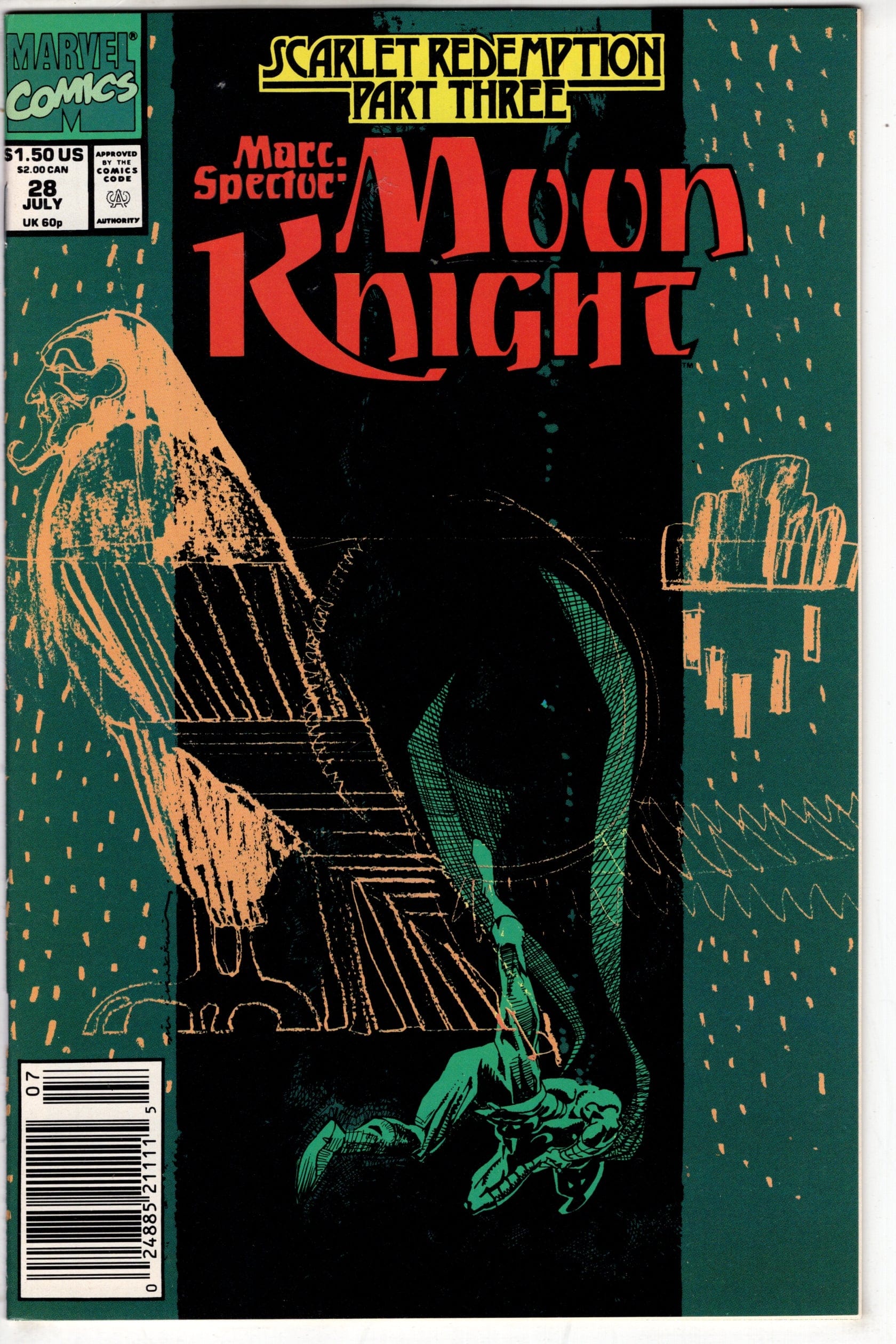 Packrat Comics COMIC BOOK Marc Spector: Moon Knight (1989 series) #28