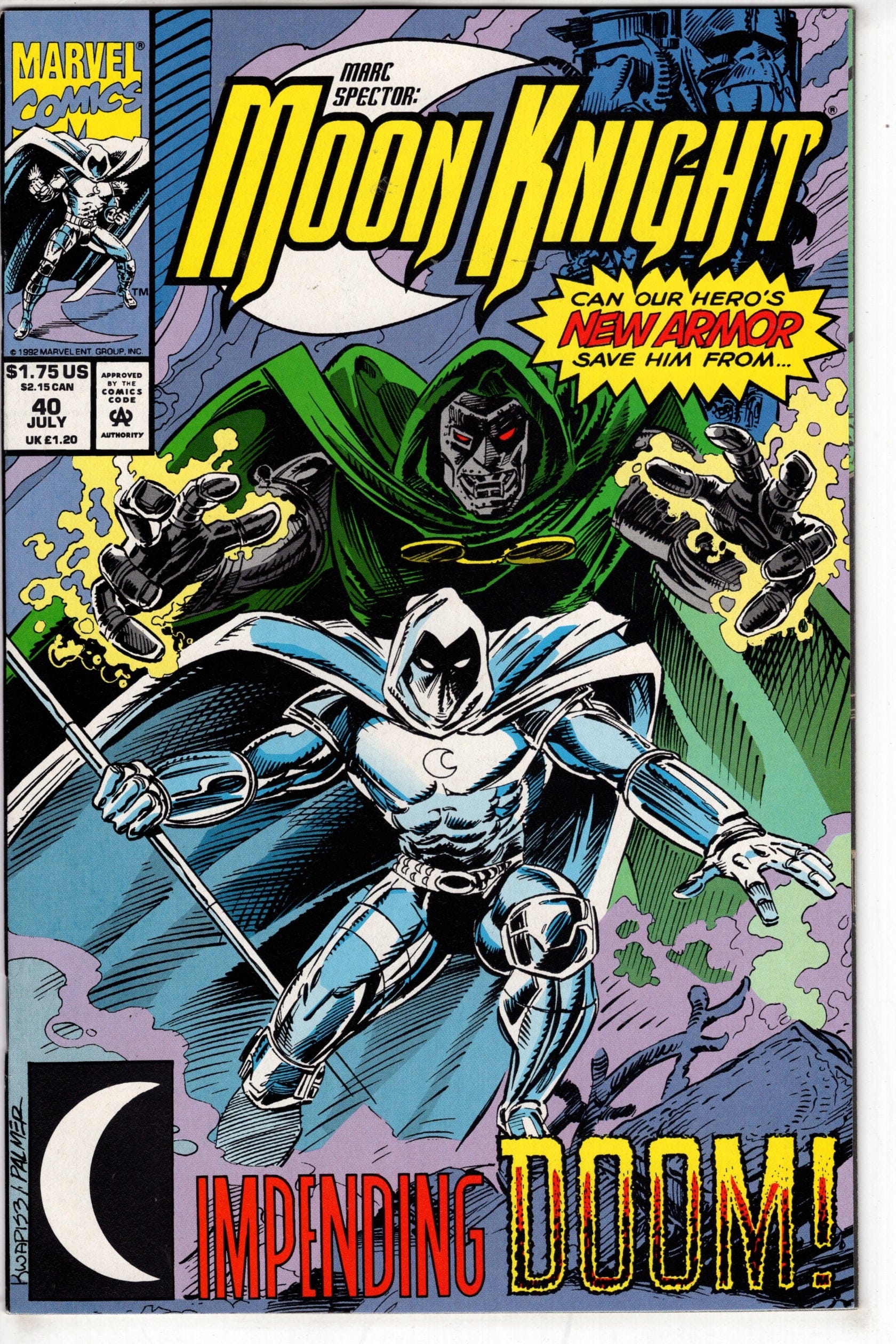 Packrat Comics COMIC BOOK Marc Spector: Moon Knight (1989 series) #40 [Direct]