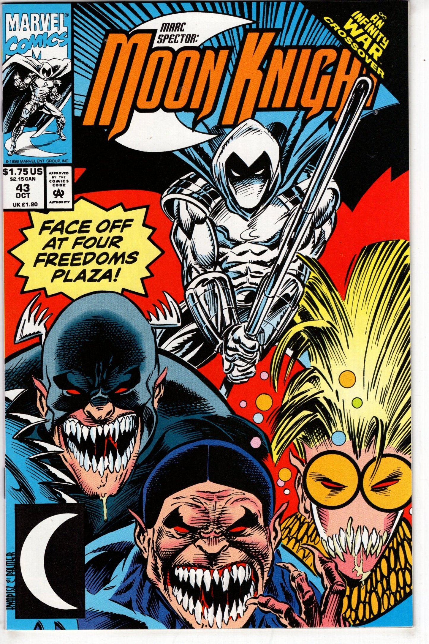 Packrat Comics COMIC BOOK Marc Spector: Moon Knight (1989 series) #43 [Direct]