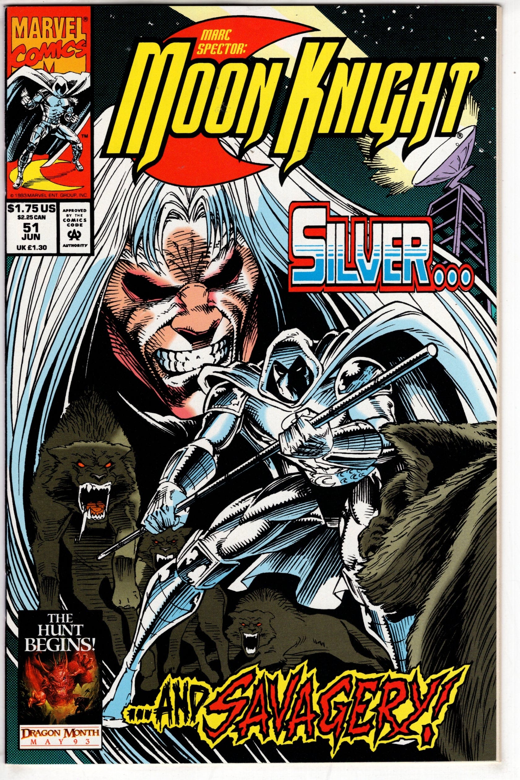 Packrat Comics COMIC BOOK Marc Spector: Moon Knight (1989 series) #51