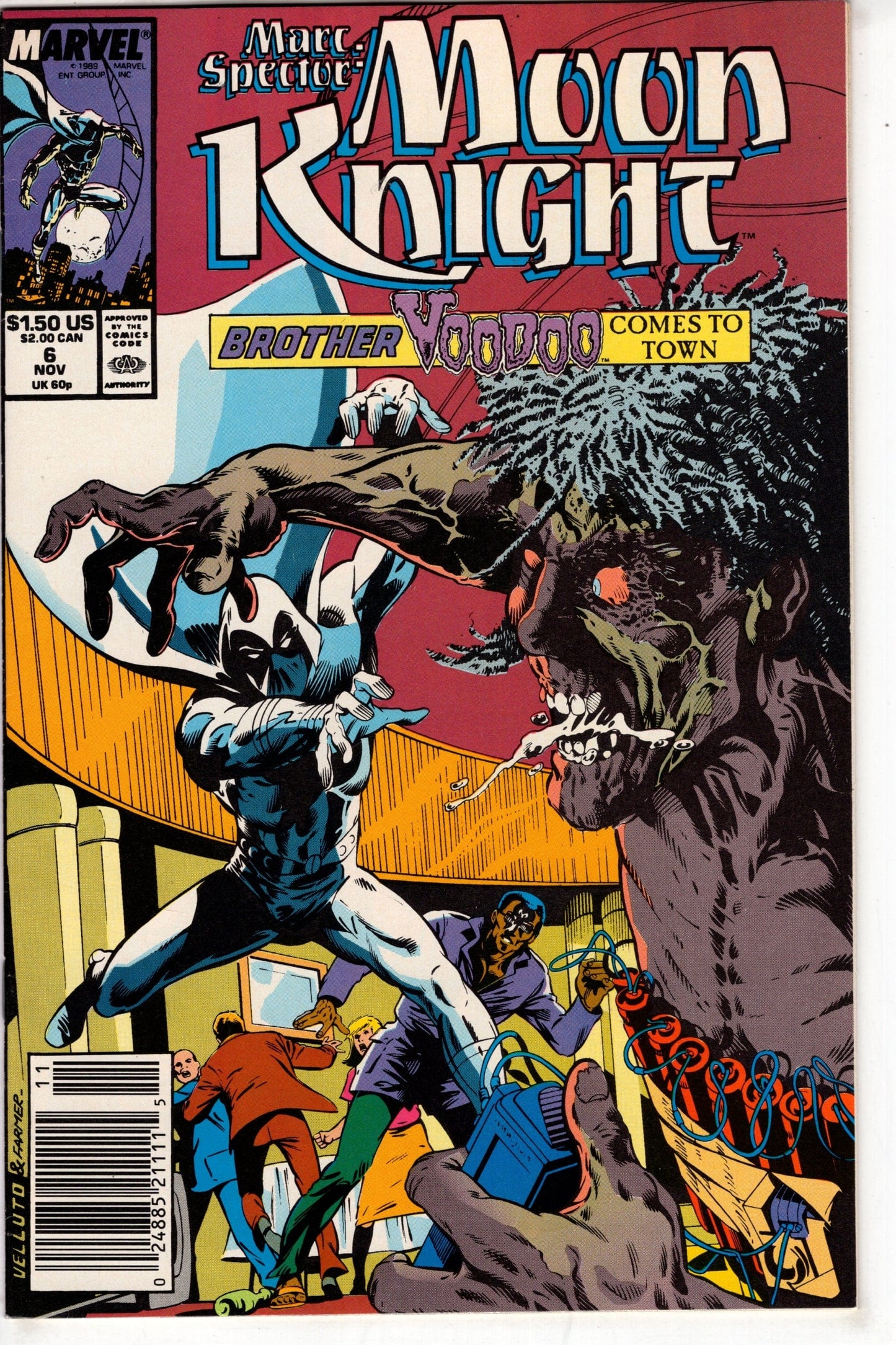 Packrat Comics COMIC BOOK Marc Spector: Moon Knight (1989 series) #6
