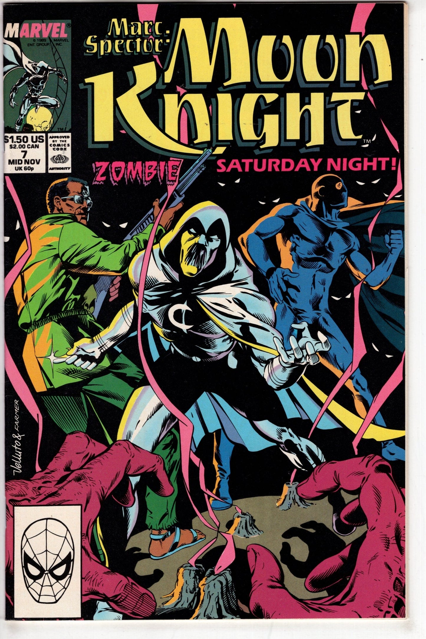 Packrat Comics COMIC BOOK Marc Spector: Moon Knight (1989 series) #7 [Direct]