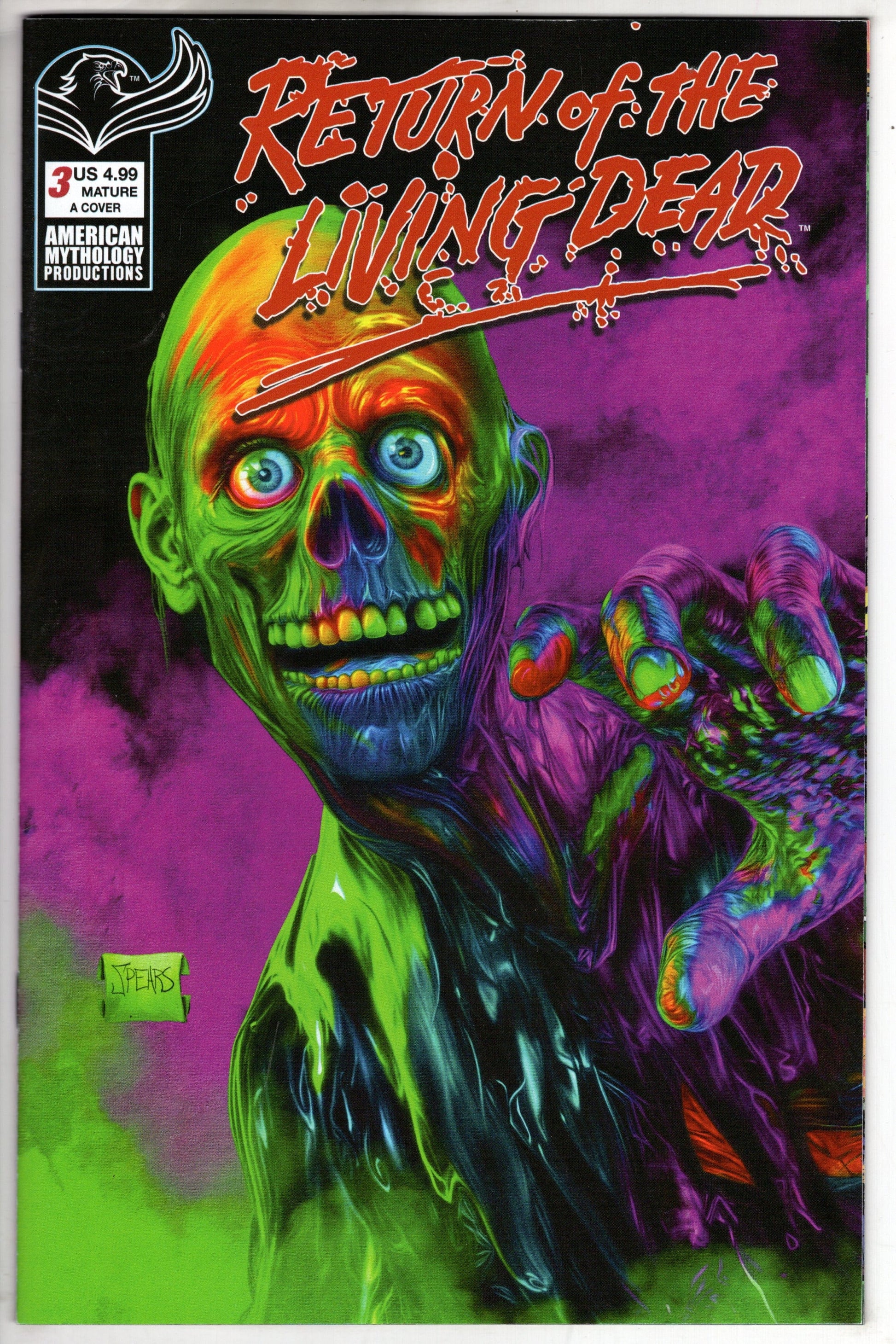 Packrat Comics COMIC BOOK RETURN OF THE LIVING DEAD #3 CVR A SPEARS PAINTED