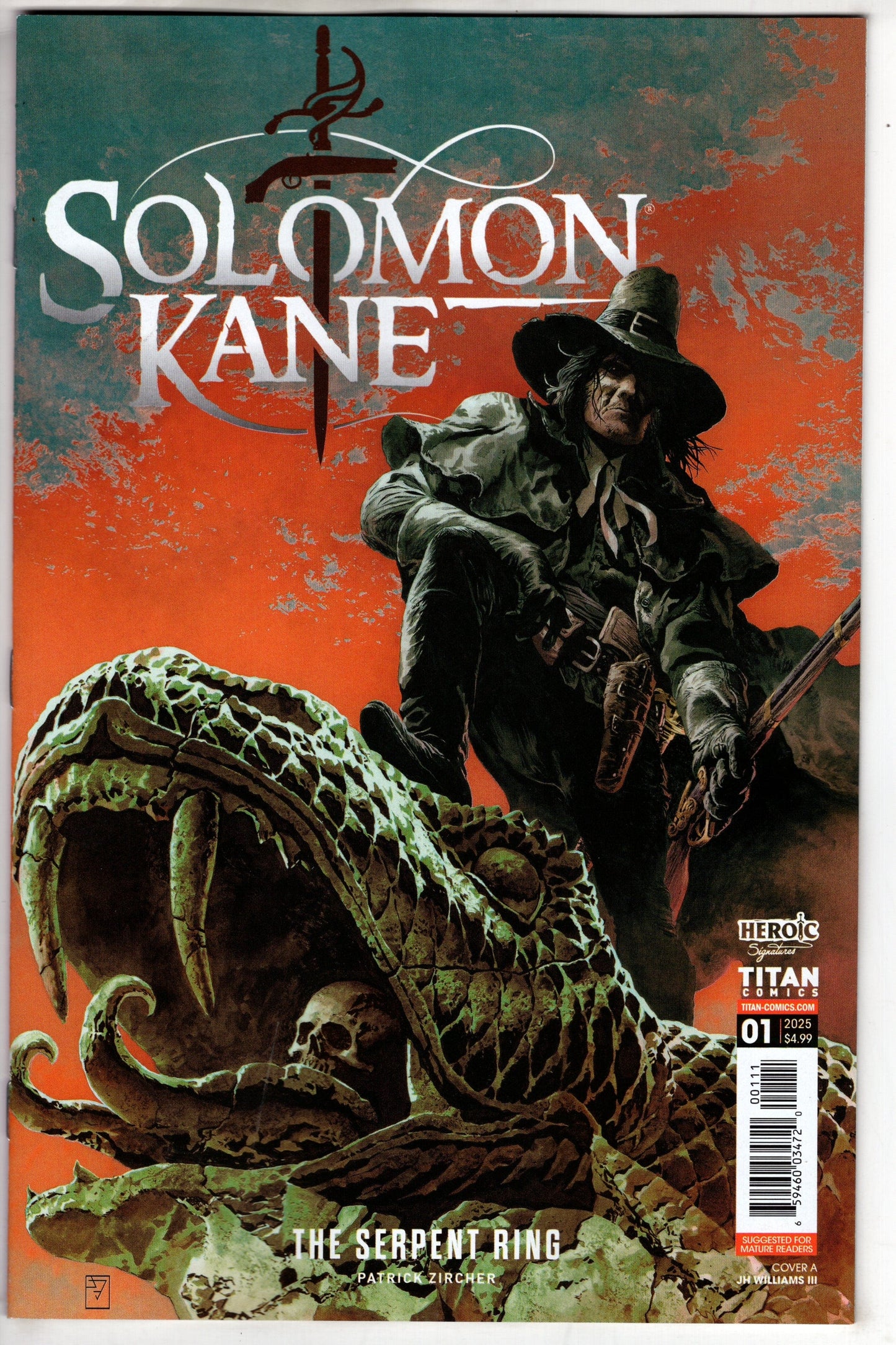 Packrat Comics COMIC BOOK SOLOMON KANE SERPENT RING #1 CVR A WILLIAMS III (MR)