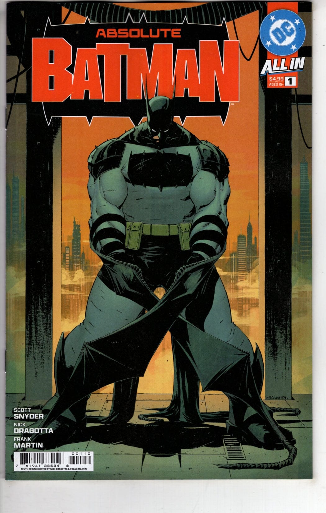 Packrat Comics NEW THIS WEEK ABSOLUTE BATMAN #1 Tenth Printing Cvr A Nick Dragotta (VF/NM)