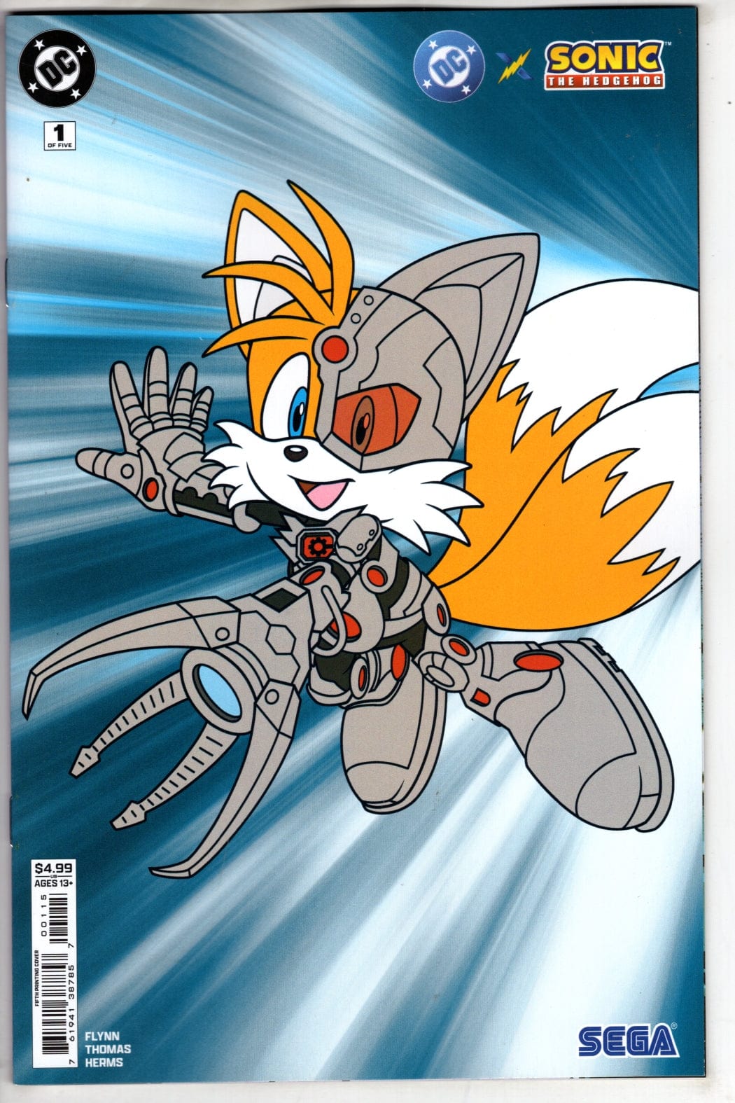 Packrat Comics NEW THIS WEEK DC X SONIC THE HEDGEHOG #1 (OF 5) Fifth Printing Cyborg Card Stock Cvr