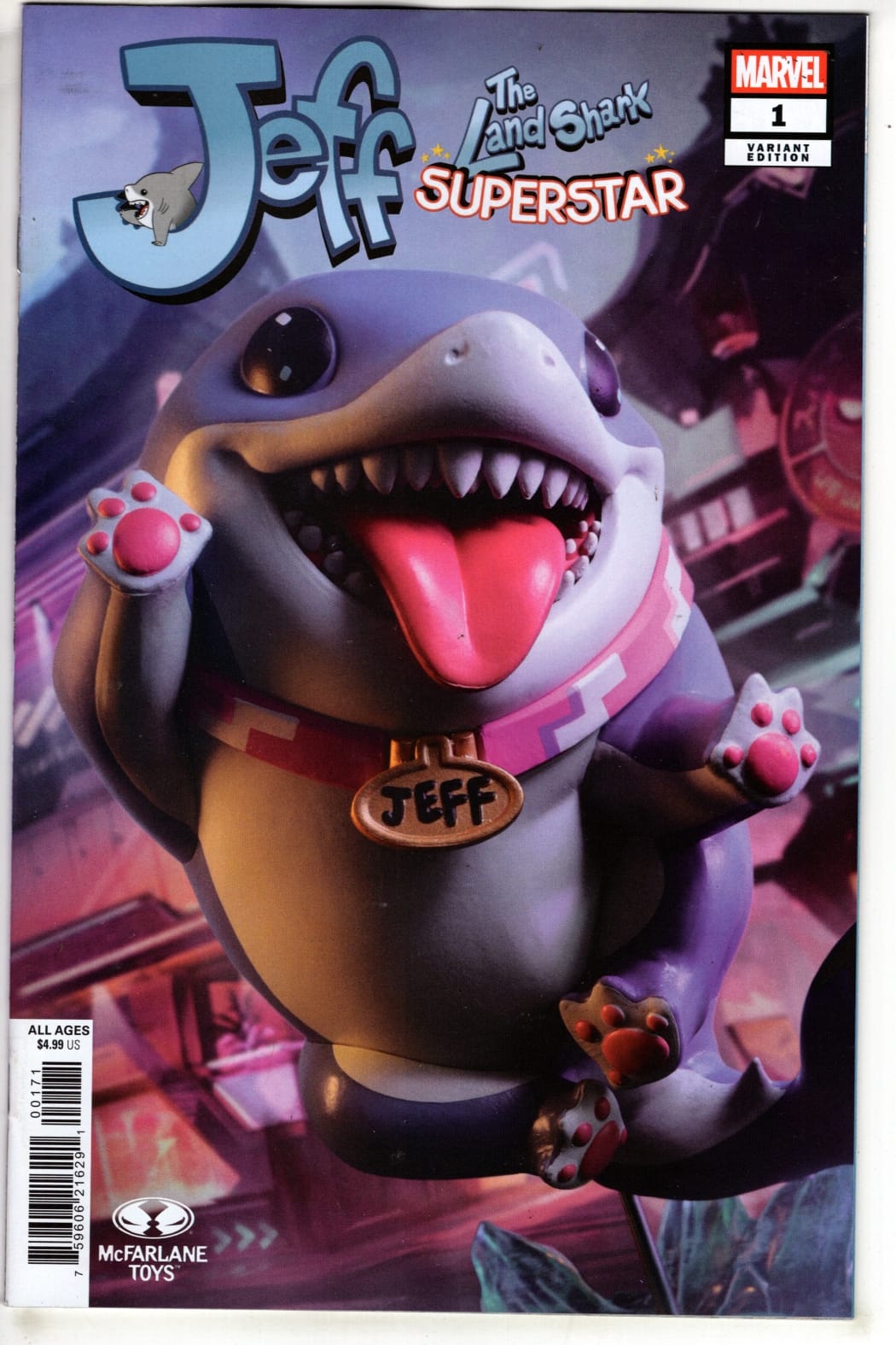 Packrat Comics NEW THIS WEEK JEFF THE LAND SHARK: SUPERSTAR #1 MCFARLANE TOYS MARVEL RIVALS VARIANT (VF/NM)