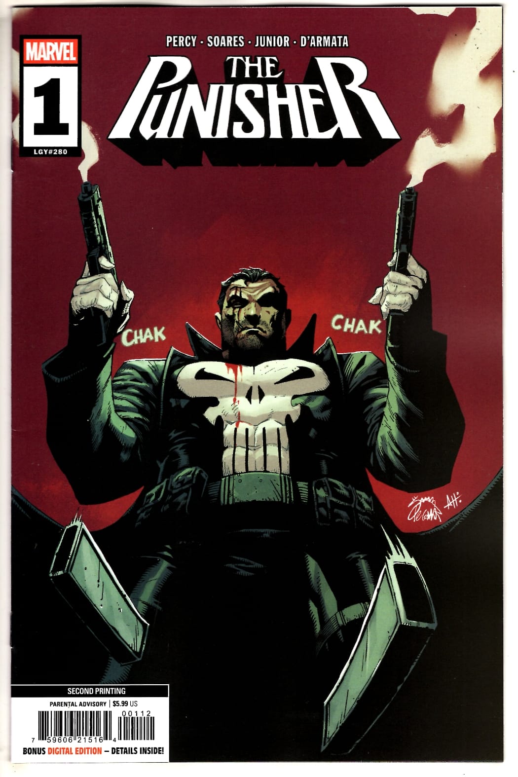 Packrat Comics NEW THIS WEEK PUNISHER #1 RYAN STEGMAN 2ND PRINTING VARIANT (VF/NM)