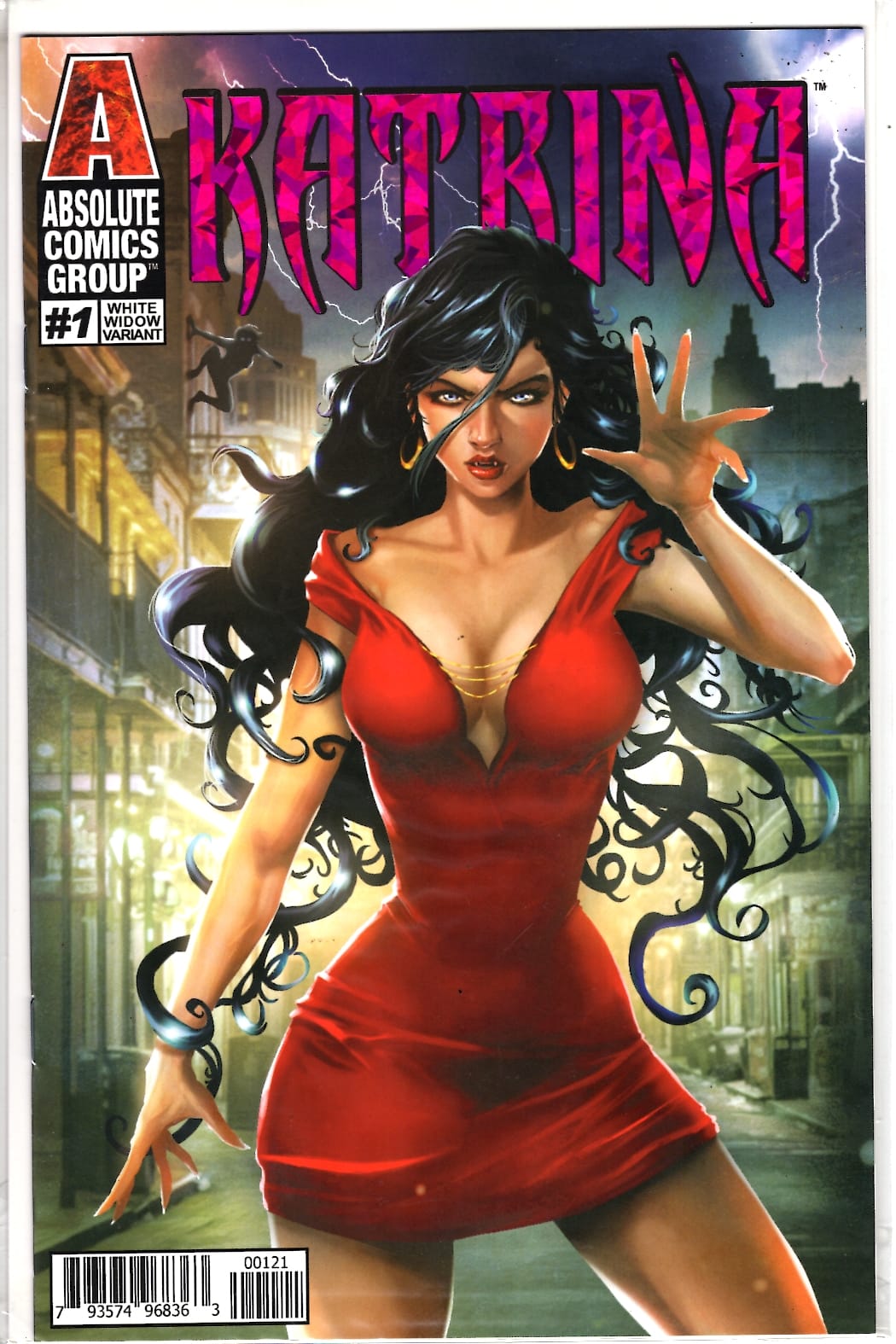 RED GIANT ENTERTAINMENT COMIC BOOK KATRINA #1 WHITE WIDOW CVR (MR) (VF/NM)