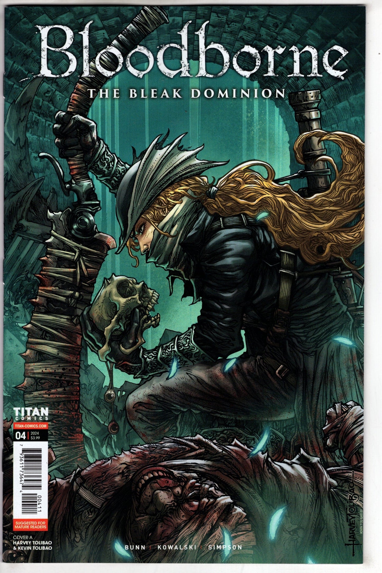 TITAN COMICS COMIC BOOK Bloodborne Bleak Dominion #4 (Of 4) Cover A Tolibao (Mature)