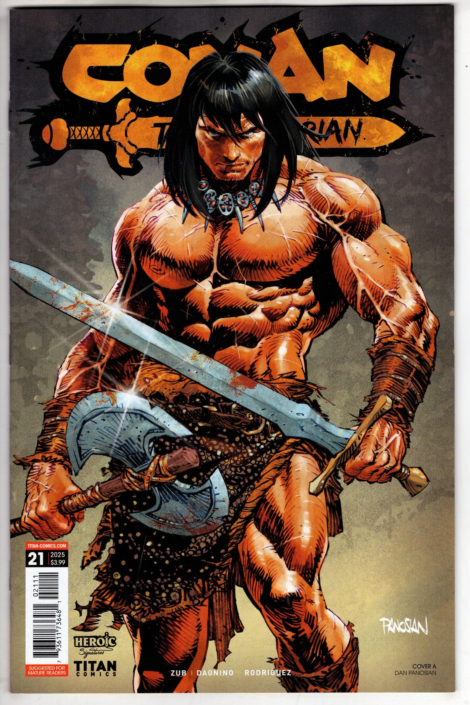 TITAN COMICS COMIC BOOK CONAN THE BARBARIAN #21 CVR A DAN PANOSIAN (MR)