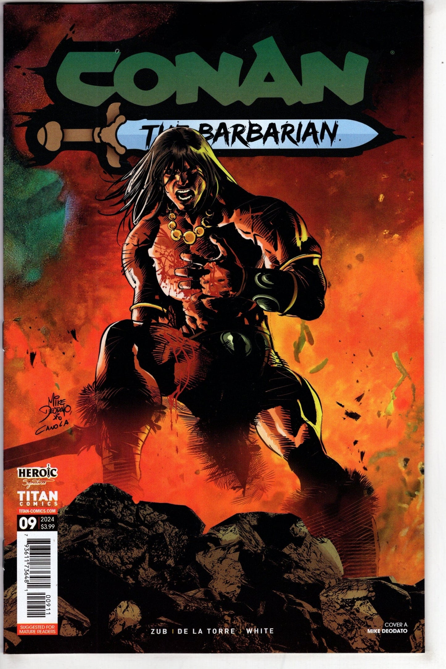 TITAN COMICS COMIC BOOK Conan the Barbarian #9 Cover A Deodato (Mature)