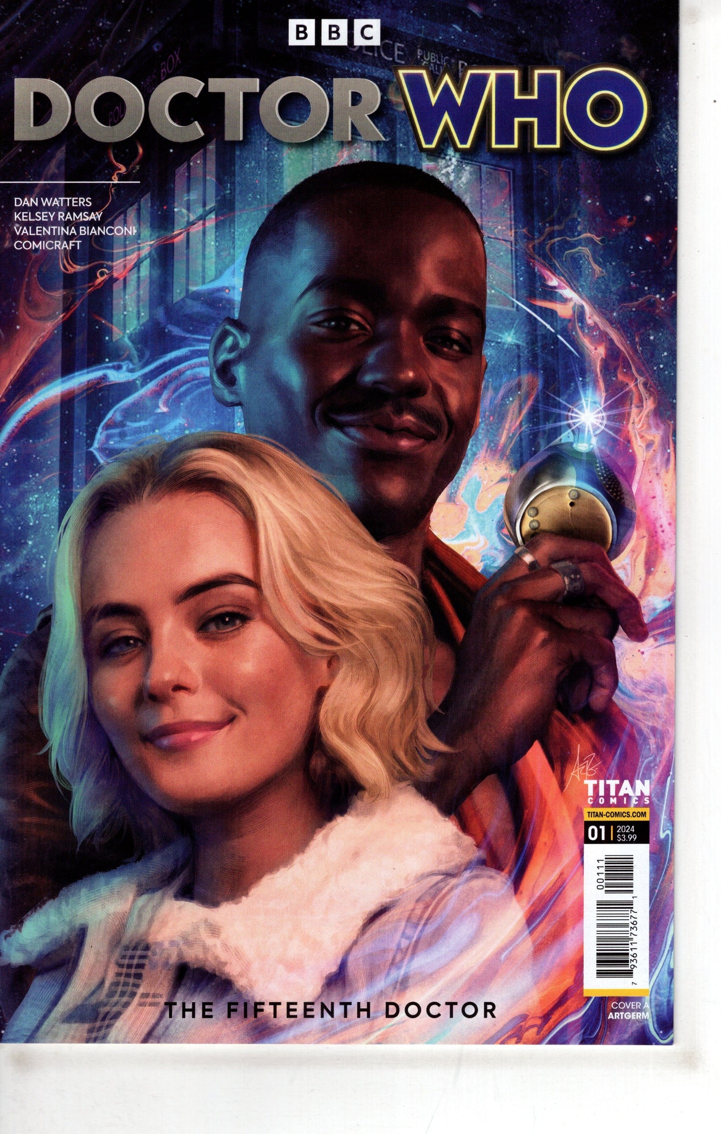 TITAN COMICS COMIC BOOK Doctor Who Fifteenth Doctor #1 (Of 4) Cover A Artgerm