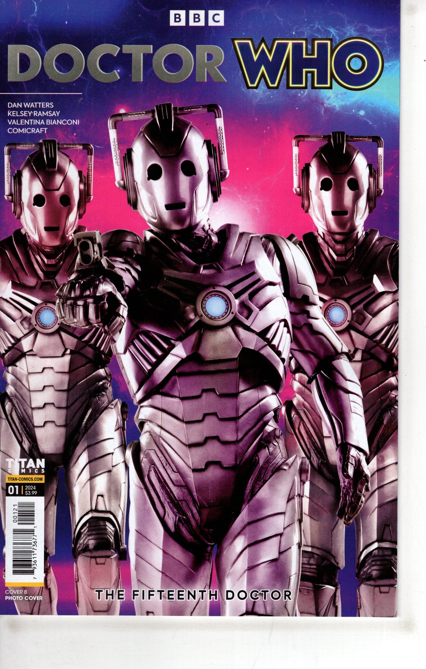 TITAN COMICS COMIC BOOK Doctor Who Fifteenth Doctor #1 (Of 4) Cover B Photo