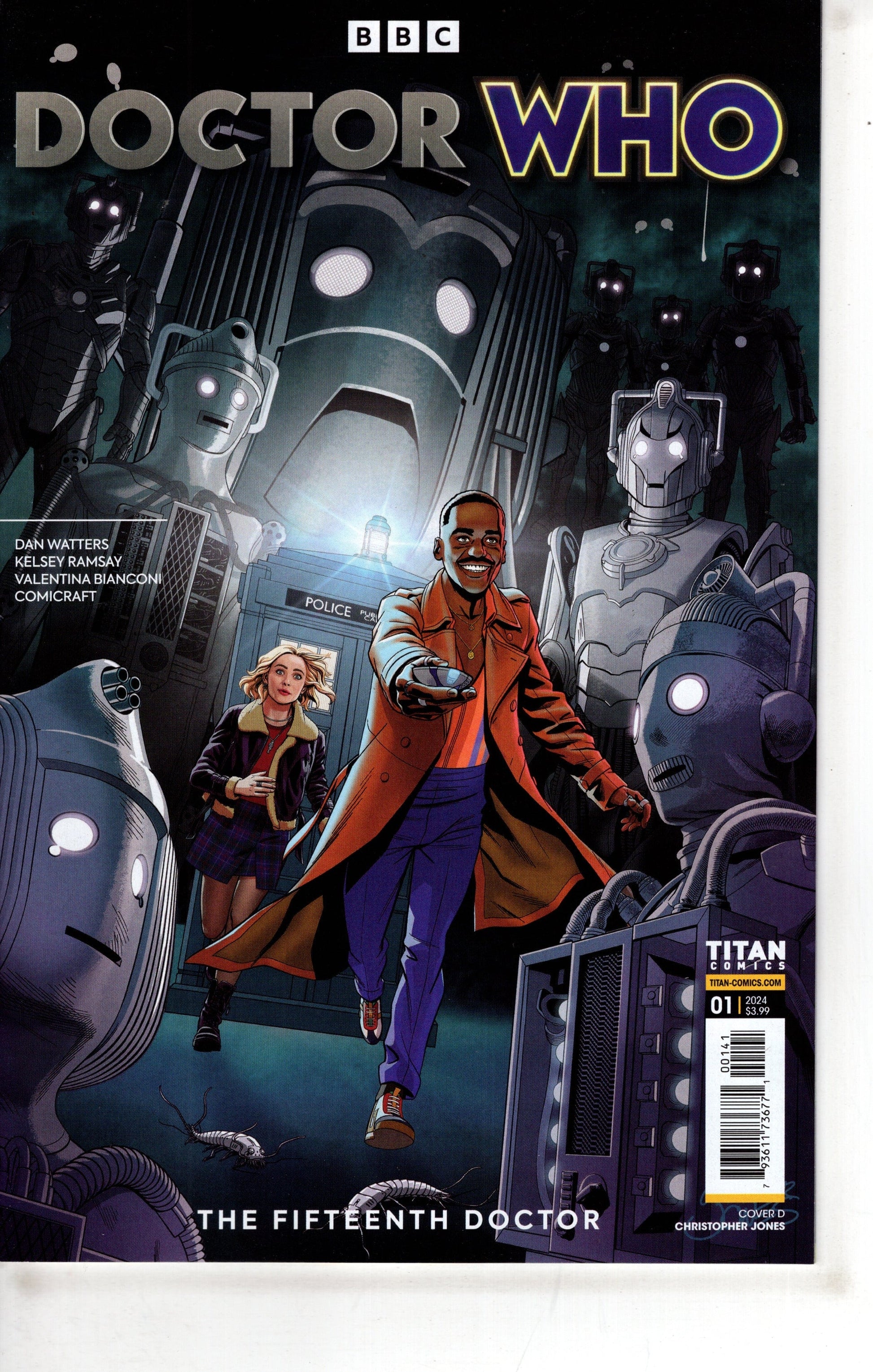 TITAN COMICS COMIC BOOK Doctor Who Fifteenth Doctor #1 (Of 4) Cover D Jones