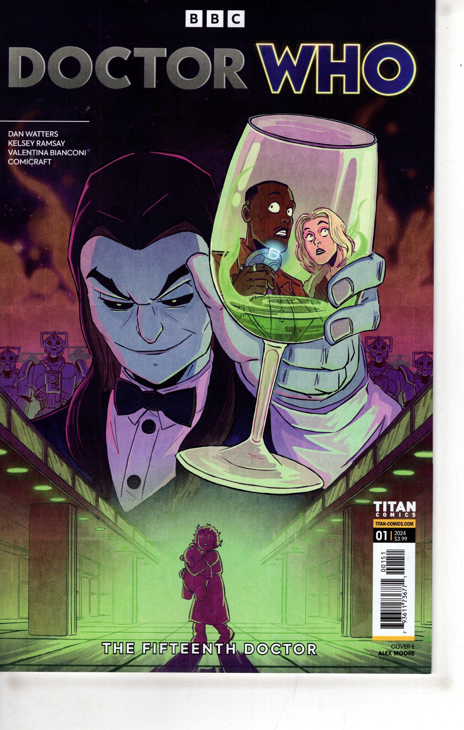 TITAN COMICS COMIC BOOK Doctor Who Fifteenth Doctor #1 (Of 4) Cover E Moore