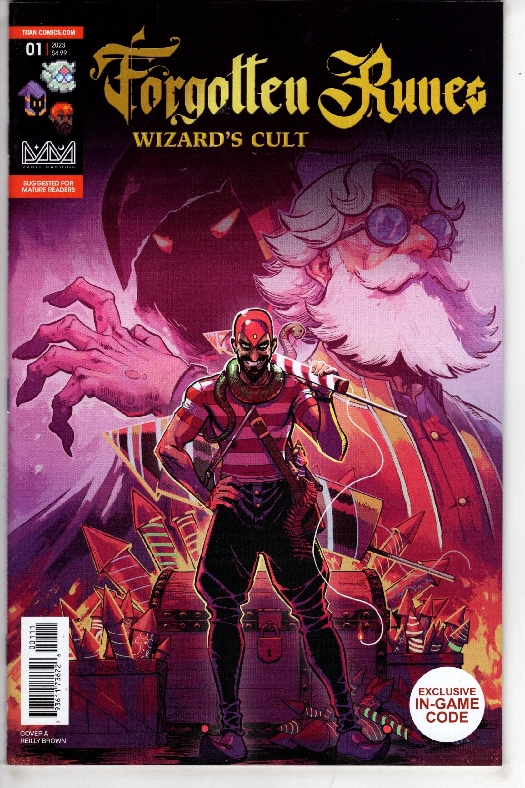 TITAN COMICS COMIC BOOK Forgotten Runes Wizards Cult #1 (Of 10) Cover A Brown