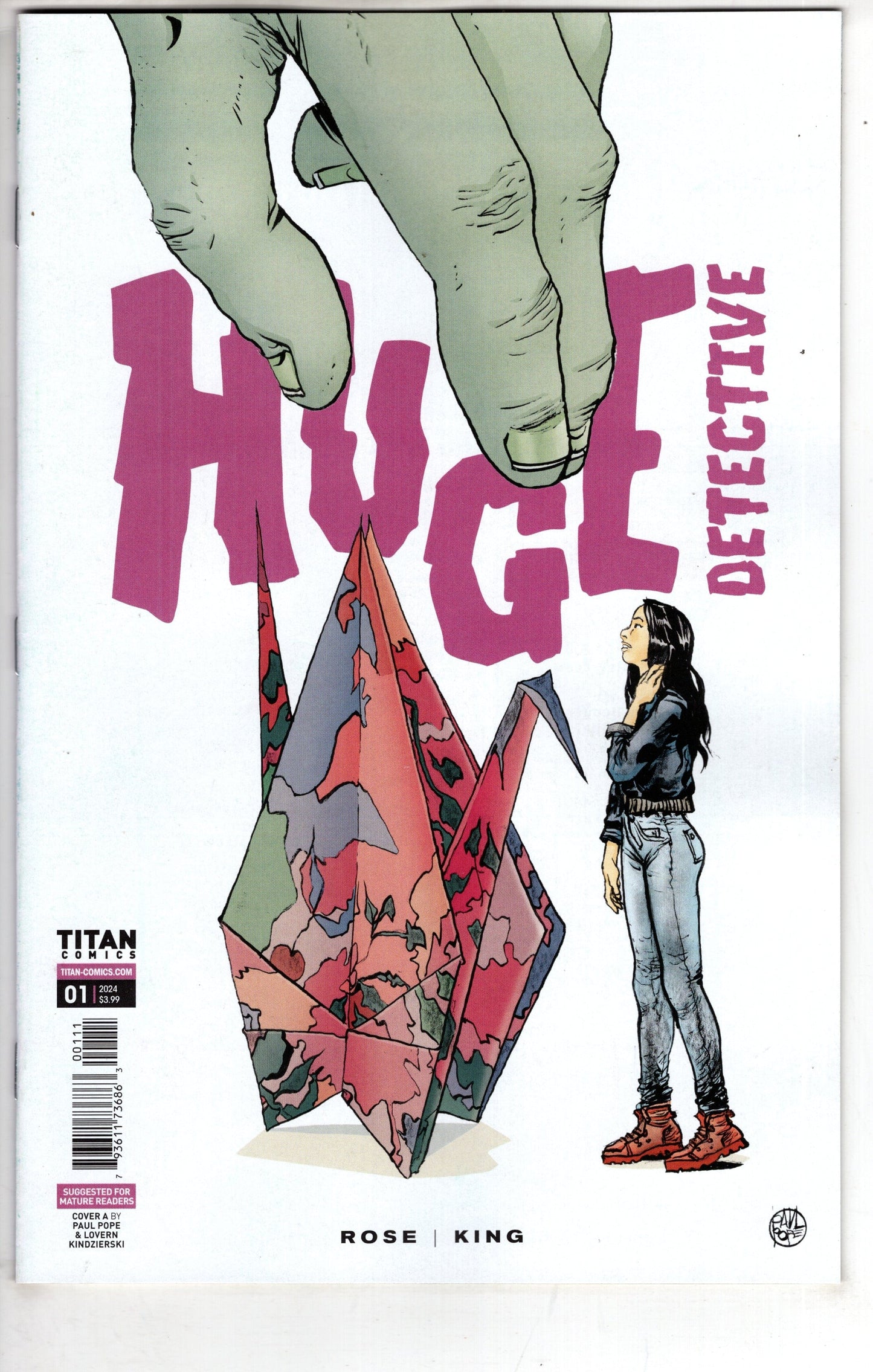 TITAN COMICS COMIC BOOK Huge Detective #1 (Of 5) Cover A Pope (Mature)