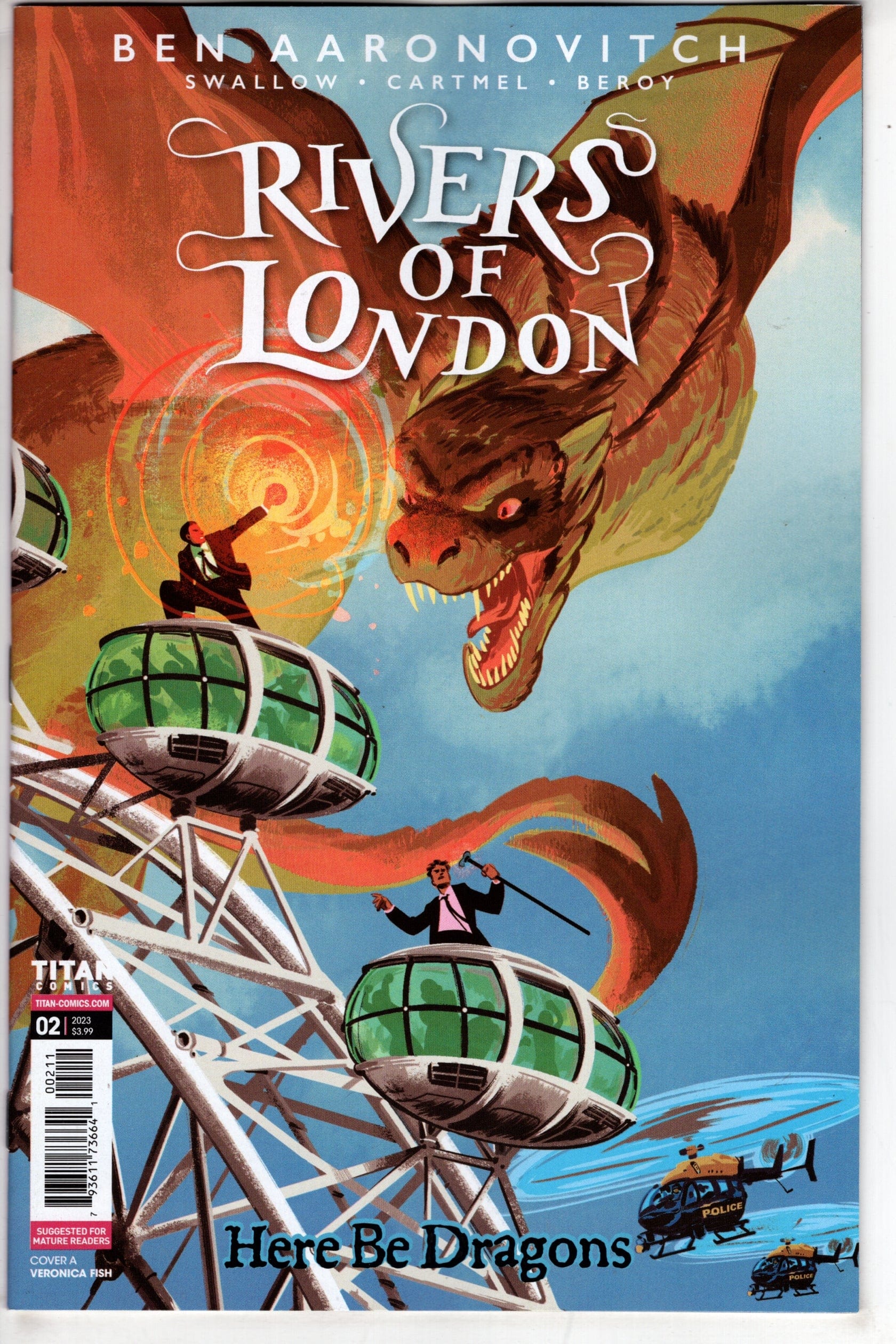 TITAN COMICS COMIC BOOK Rivers Of London Here Be Dragons #2 (Of 4) Cover A Fish