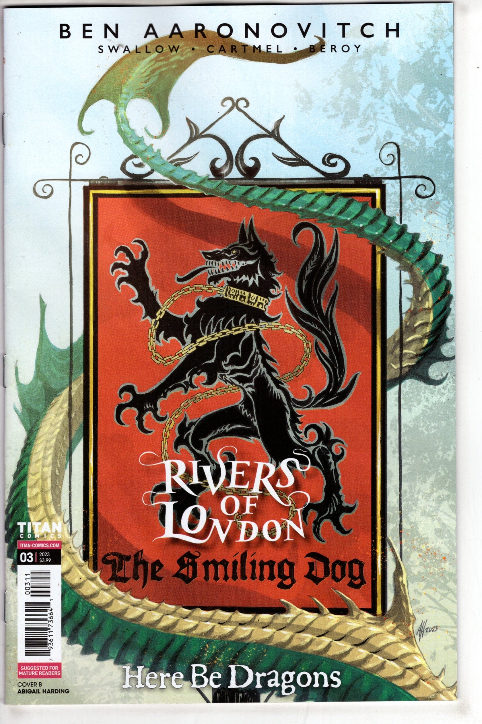 TITAN COMICS COMIC BOOK Rivers Of London Here Be Dragons #3 (Of 4) Cover A Nemeth