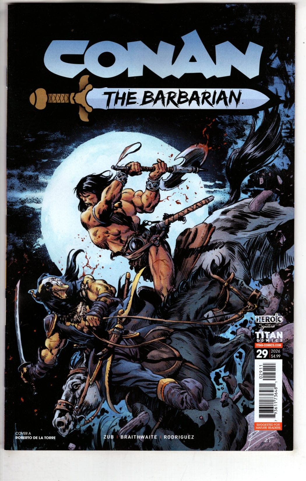 Titan Comics NEW THIS WEEK CONAN THE BARBARIAN #29 CVR A (MR) (VF/NM)