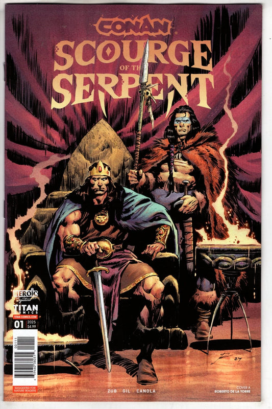 Titan Comics NEW THIS WEEK CONAN THE BARBARIAN SCOURGE OF THE SERPENT #1 (OF 4) CVR A ROBERTO DE LA TORRE (MR)
