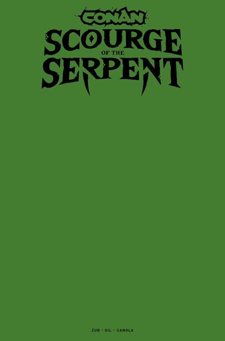 Titan Comics NEW THIS WEEK CONAN THE BARBARIAN SCOURGE OF THE SERPENT #1 (OF 4) CVR I BLANK SKETCH VAR (MR)