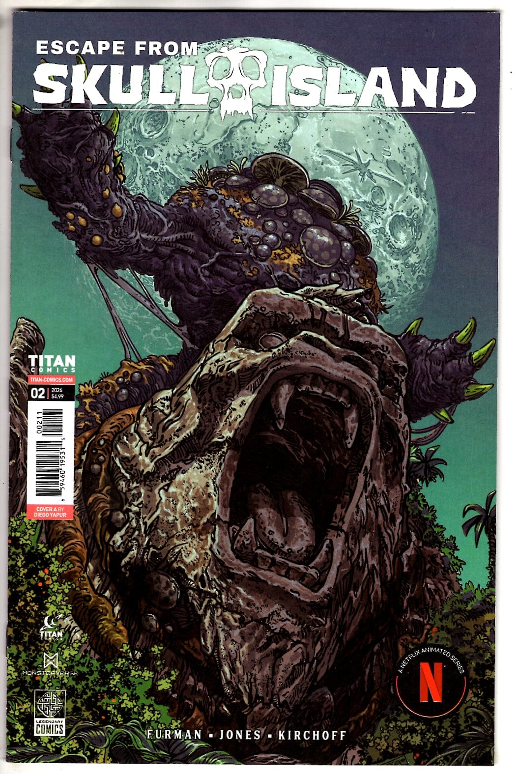 Titan Comics NEW THIS WEEK ESCAPE FROM SKULL ISLAND #2 (OF 4) CVR A DIEGO YAPUR VAR (VF/NM)