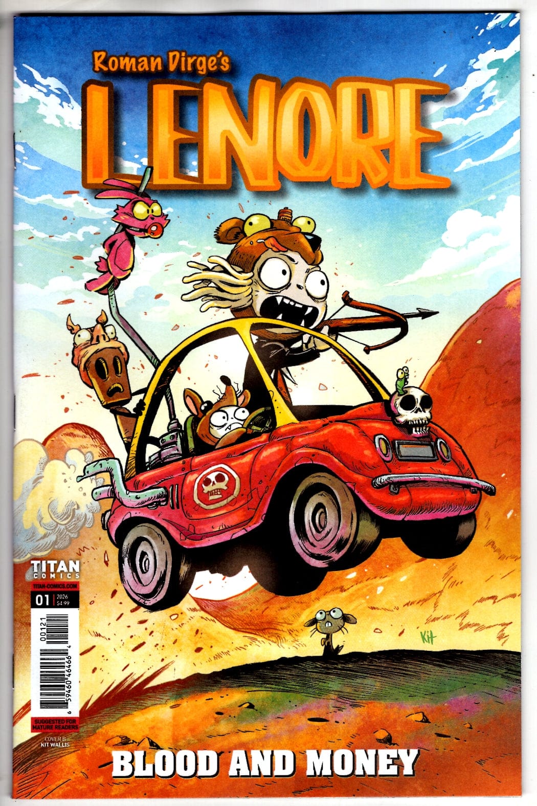 Titan Comics NEW THIS WEEK LENORE BLOOD AND MONEY #1 (ONE SHOT) CVR B KIT WALLIS VAR