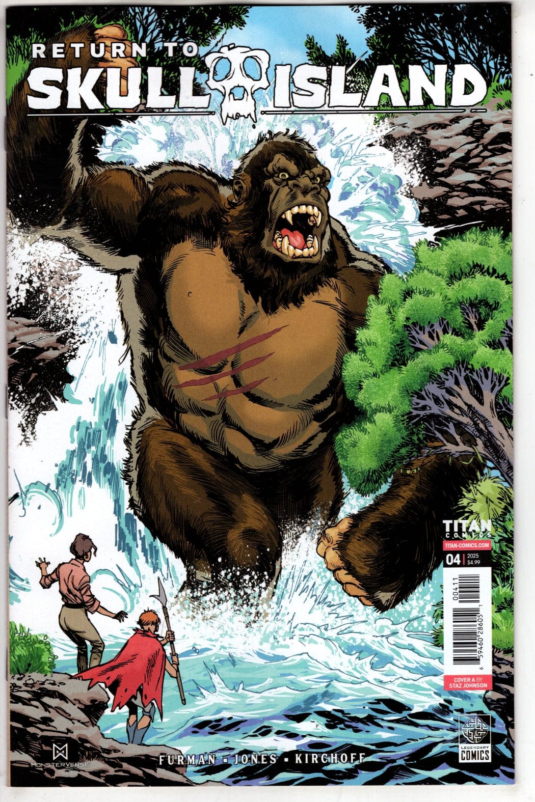 Titan Comics NEW THIS WEEK RETURN TO SKULL ISLAND #4 (OF 4) CVR A STAZ JOHNSON